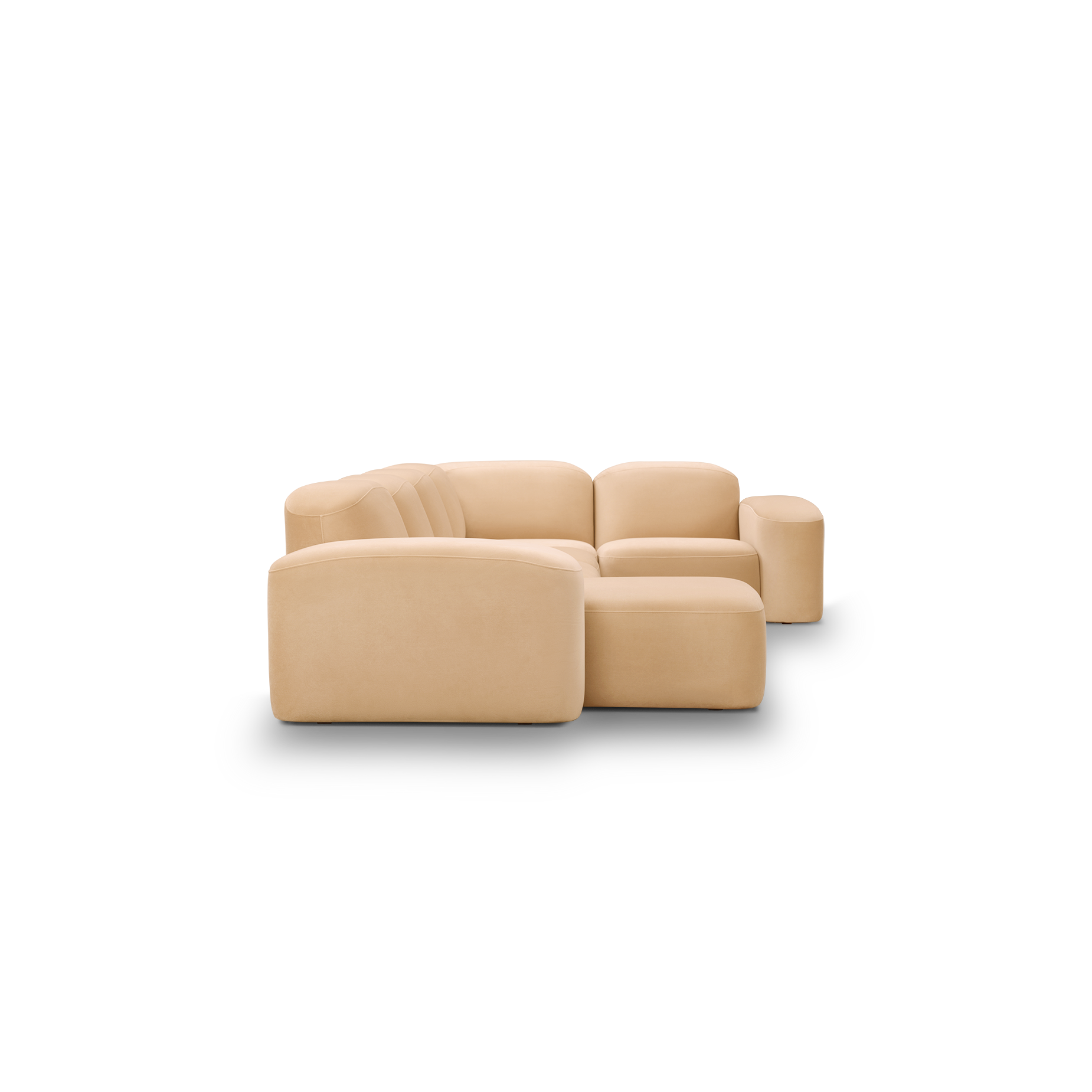 Muse 5 Piece LAF Chaise Modular Sofa - [ Malibu Dune ]