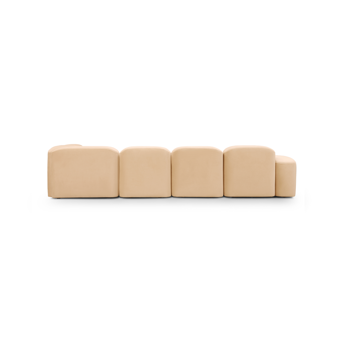 Muse 5 Piece LAF Chaise Modular Sofa - [ Malibu Dune ]