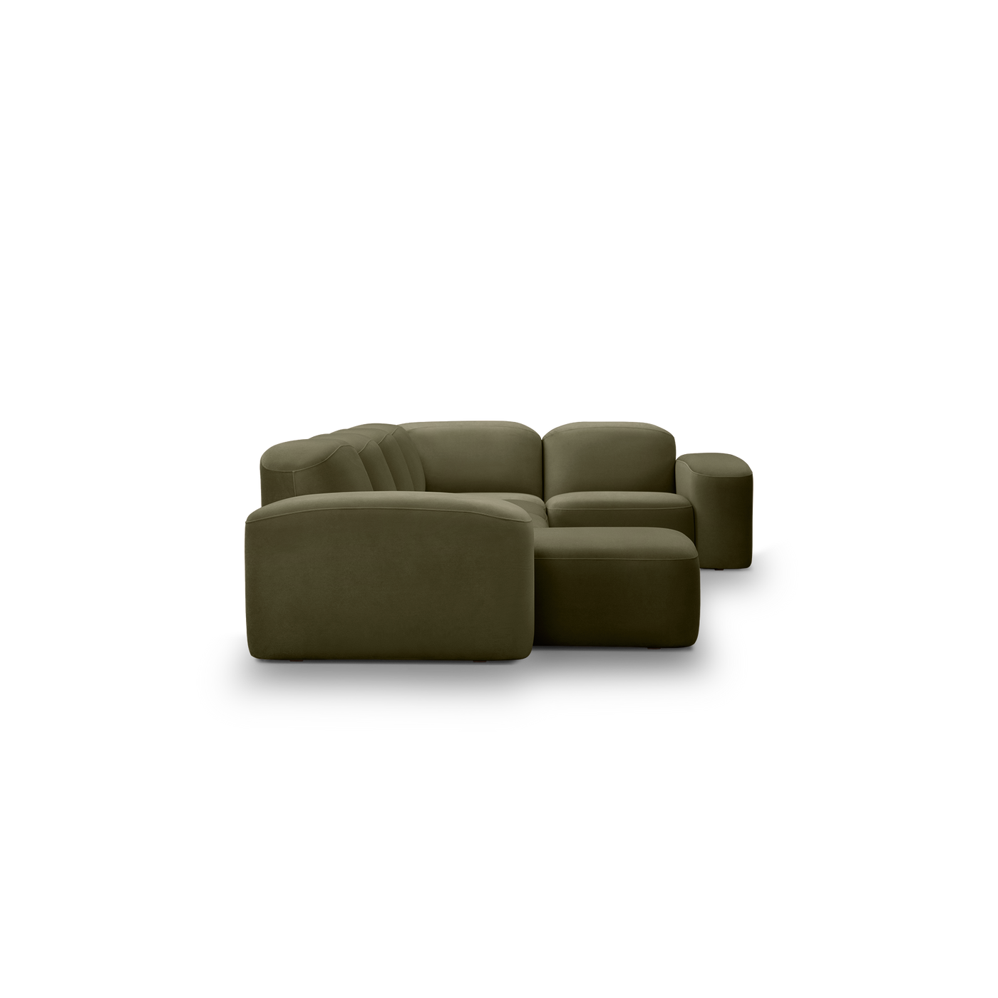Muse 5 Piece LAF Chaise Modular Sofa - [ Malibu Matcha ]