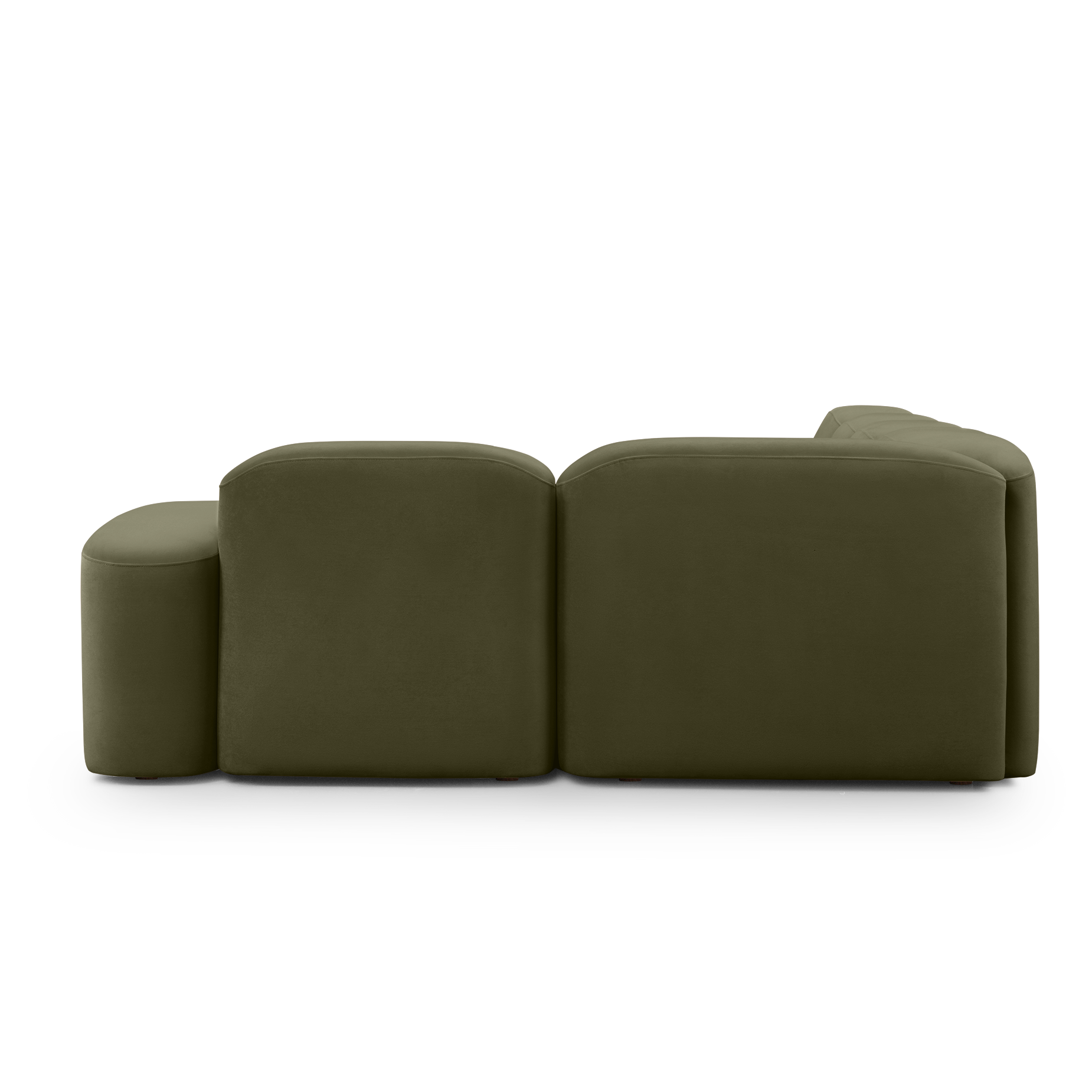 Muse 5 Piece LAF Chaise Modular Sofa - [ Malibu Matcha ]