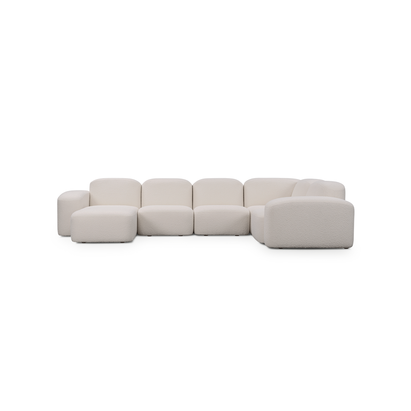 Muse 5 Piece LAF Chaise Modular Sofa - [ Bronte La Creme ]