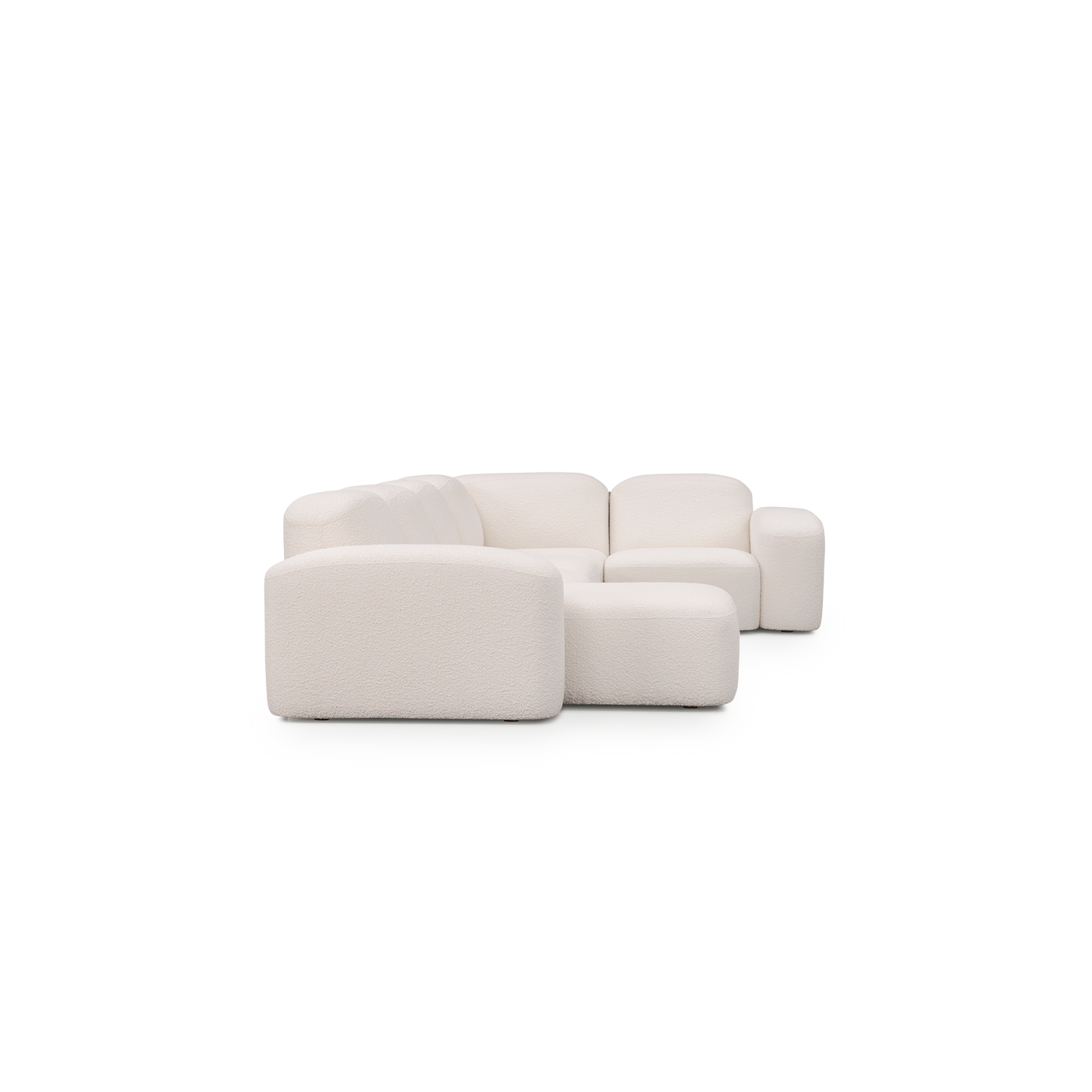 Muse 5 Piece LAF Chaise Modular Sofa - [ Bronte La Creme ]
