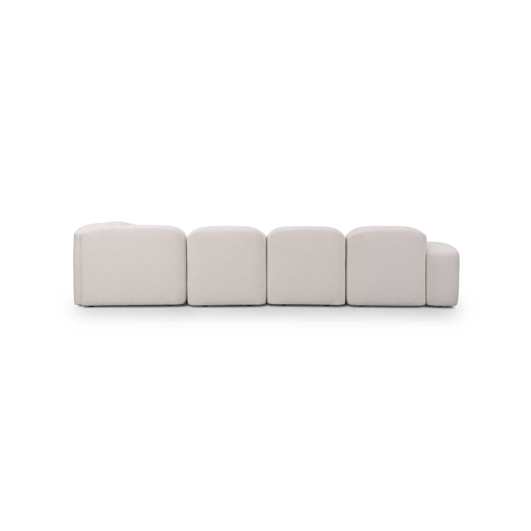 Muse 5 Piece LAF Chaise Modular Sofa - [ Bronte La Creme ]