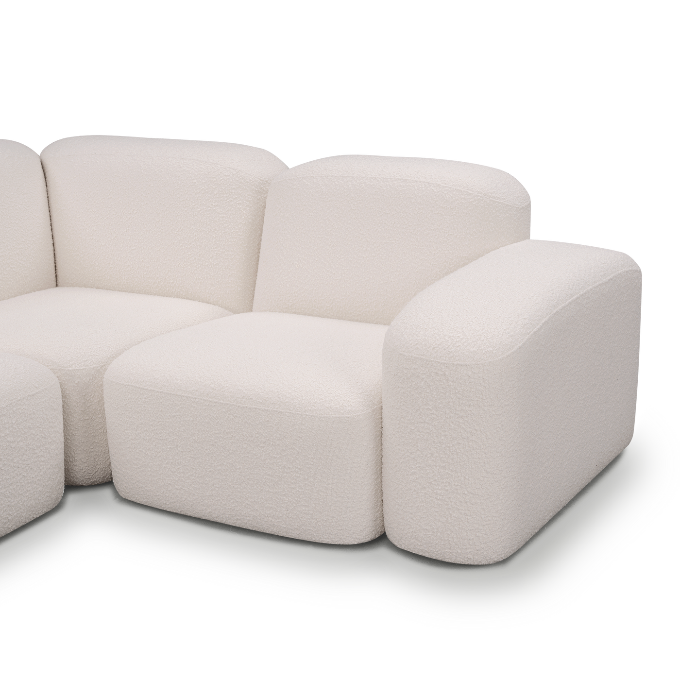 Muse 5 Piece LAF Chaise Modular Sofa - [ Bronte La Creme ]