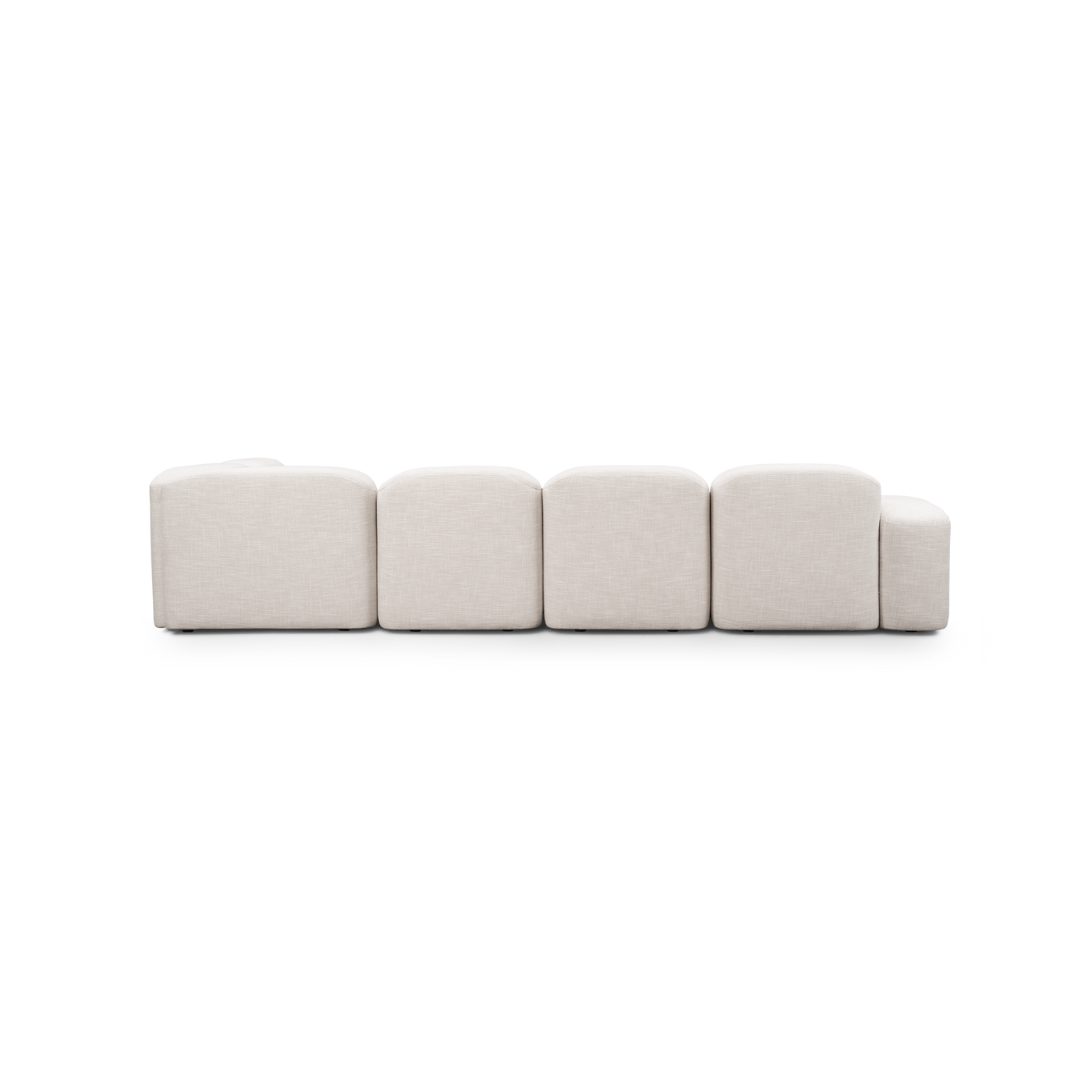 Muse 5 Piece LAF Chaise Modular Sofa - [ Byron Oyster ]