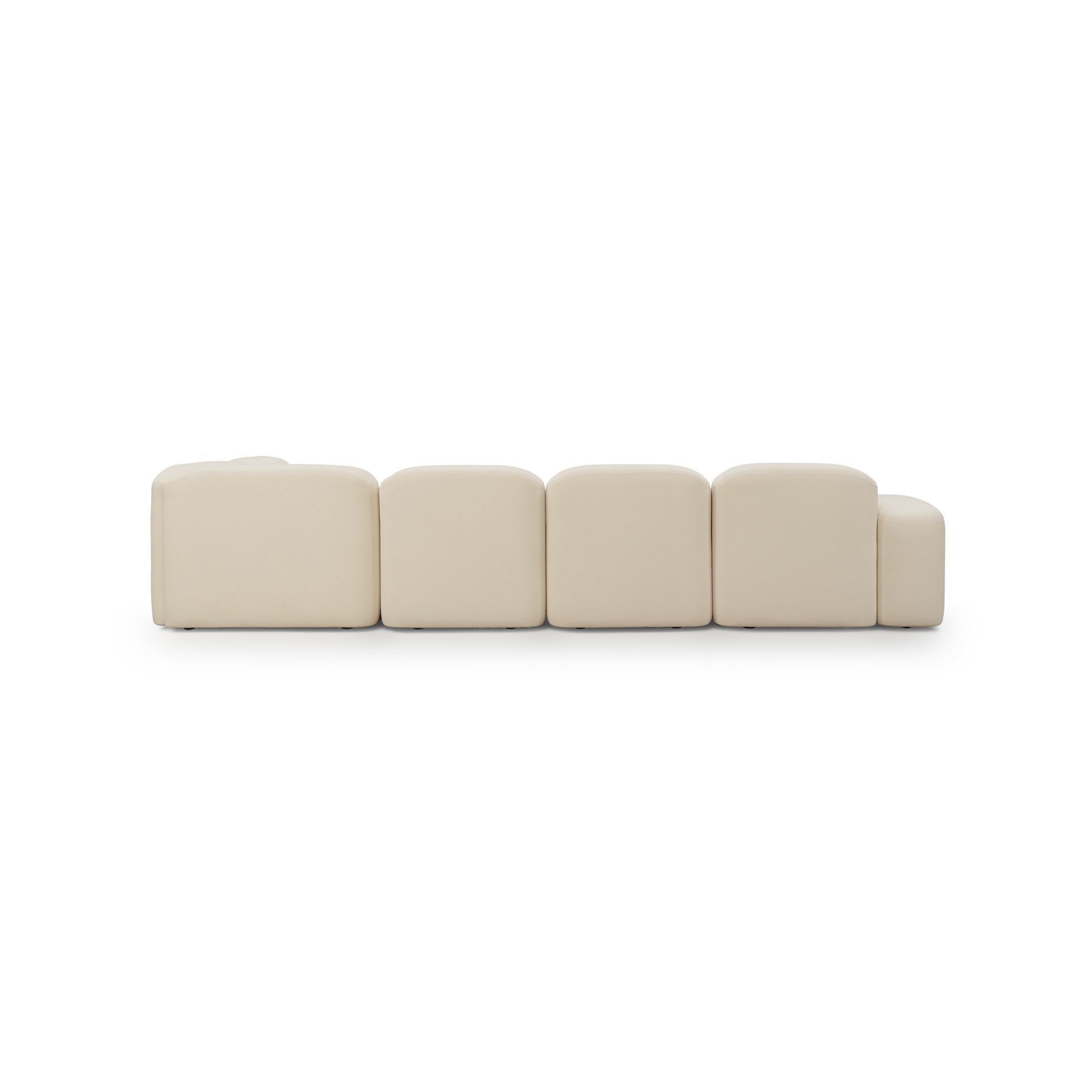 Muse 5 Piece LAF Chaise Modular Sofa - [ Cabarita Natural ]