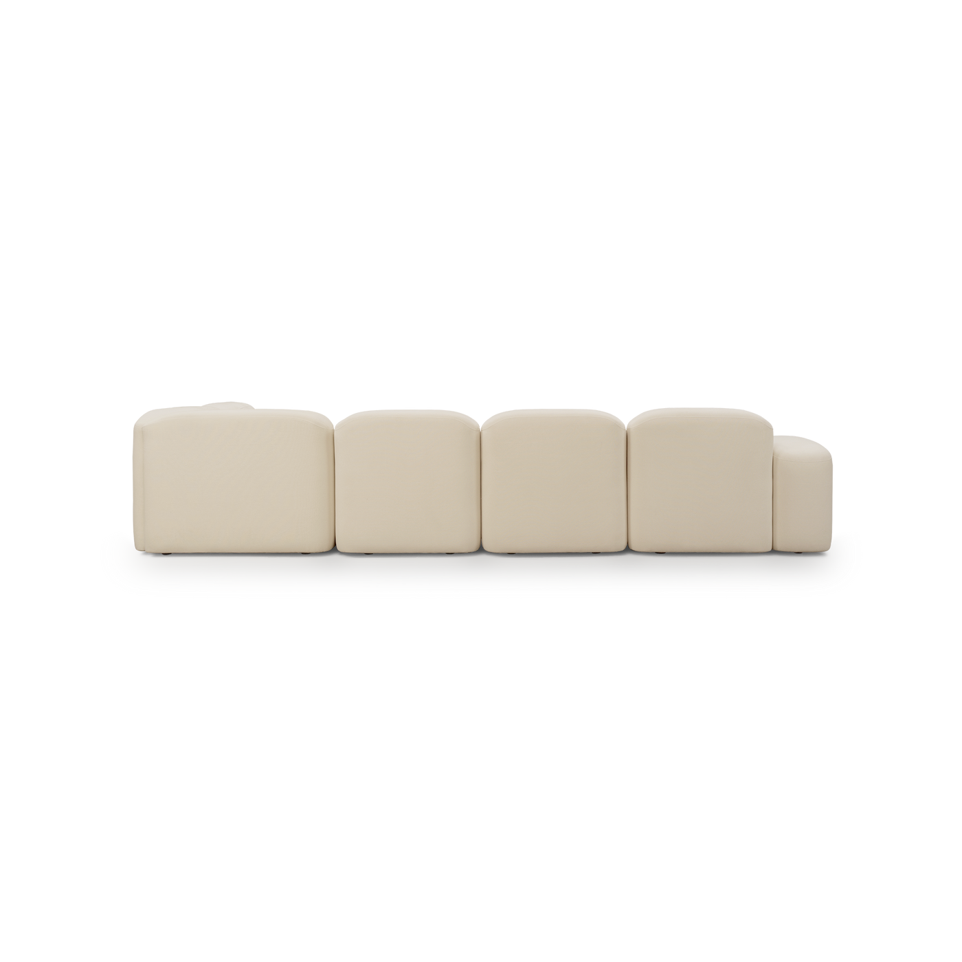 Muse 5 Piece LAF Chaise Modular Sofa - [ Cabarita Natural ]