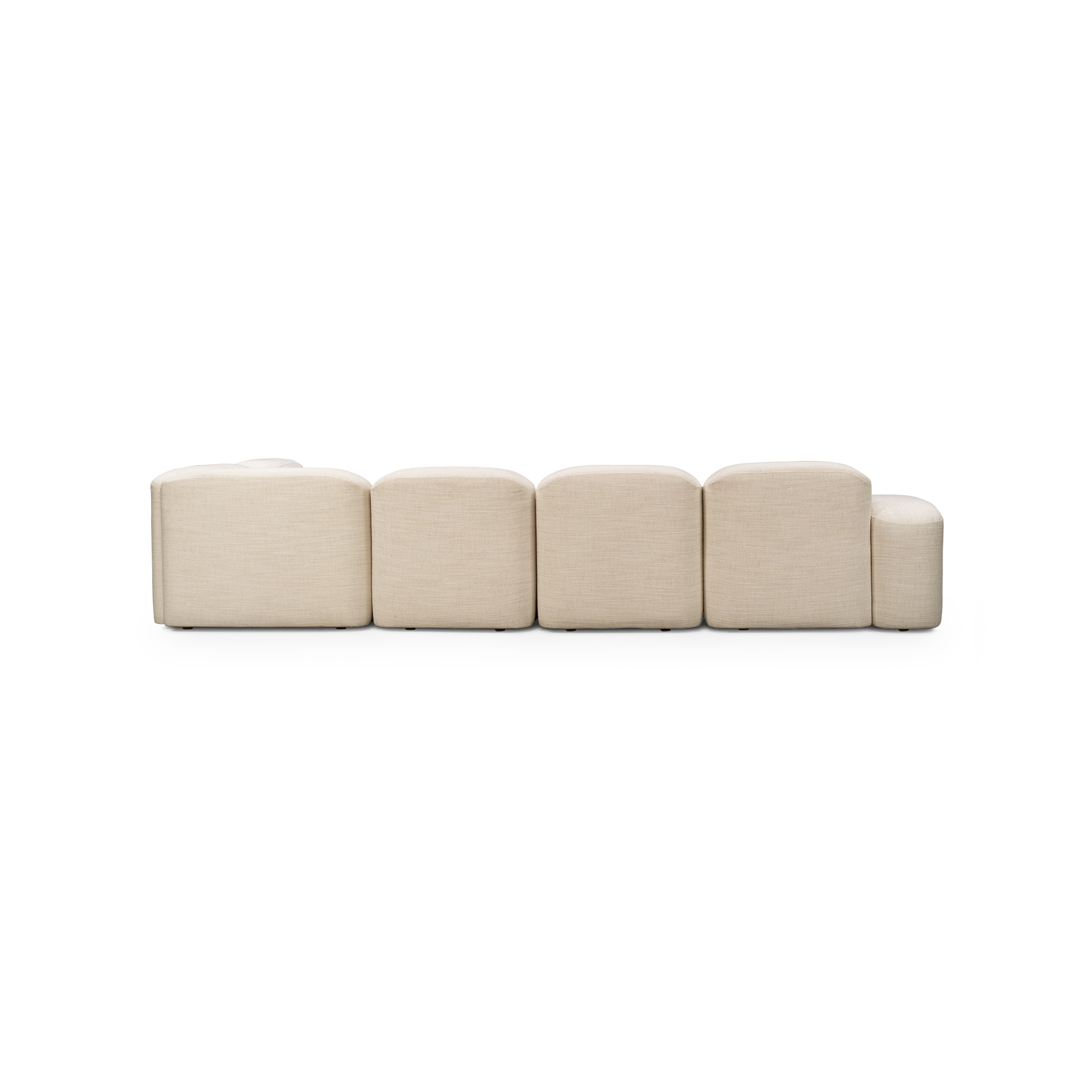Muse 5 Piece LAF Chaise Modular Sofa - [ Hyams Sable ]