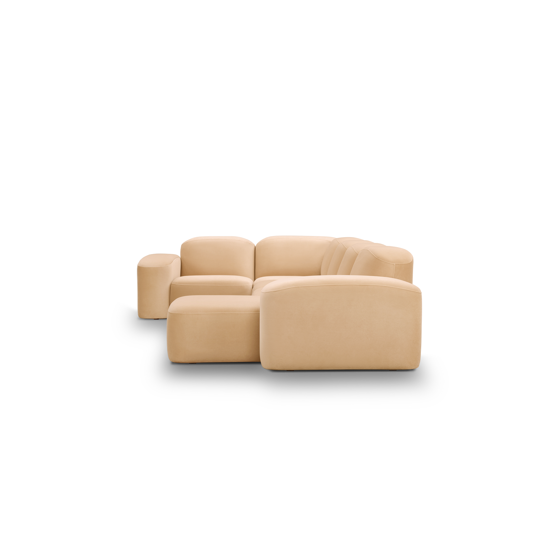 Muse 5 Piece RAF Chaise Modular Sofa - [ Malibu Dune ]