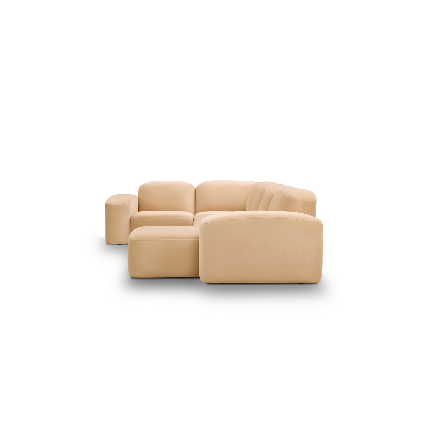 Muse 5 Piece RAF Chaise Modular Sofa - [ Malibu Dune ]