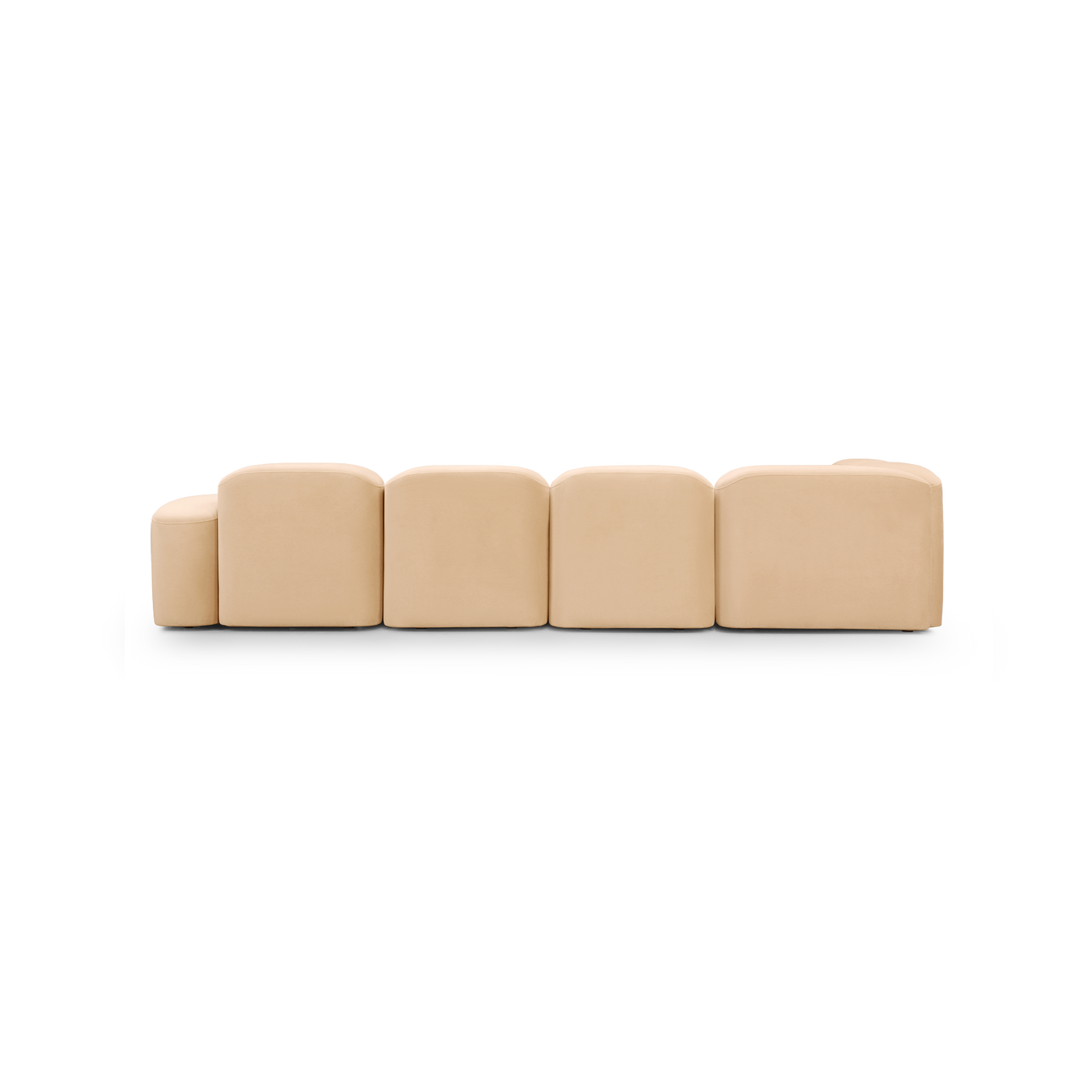 Muse 5 Piece RAF Chaise Modular Sofa - [ Malibu Dune ]