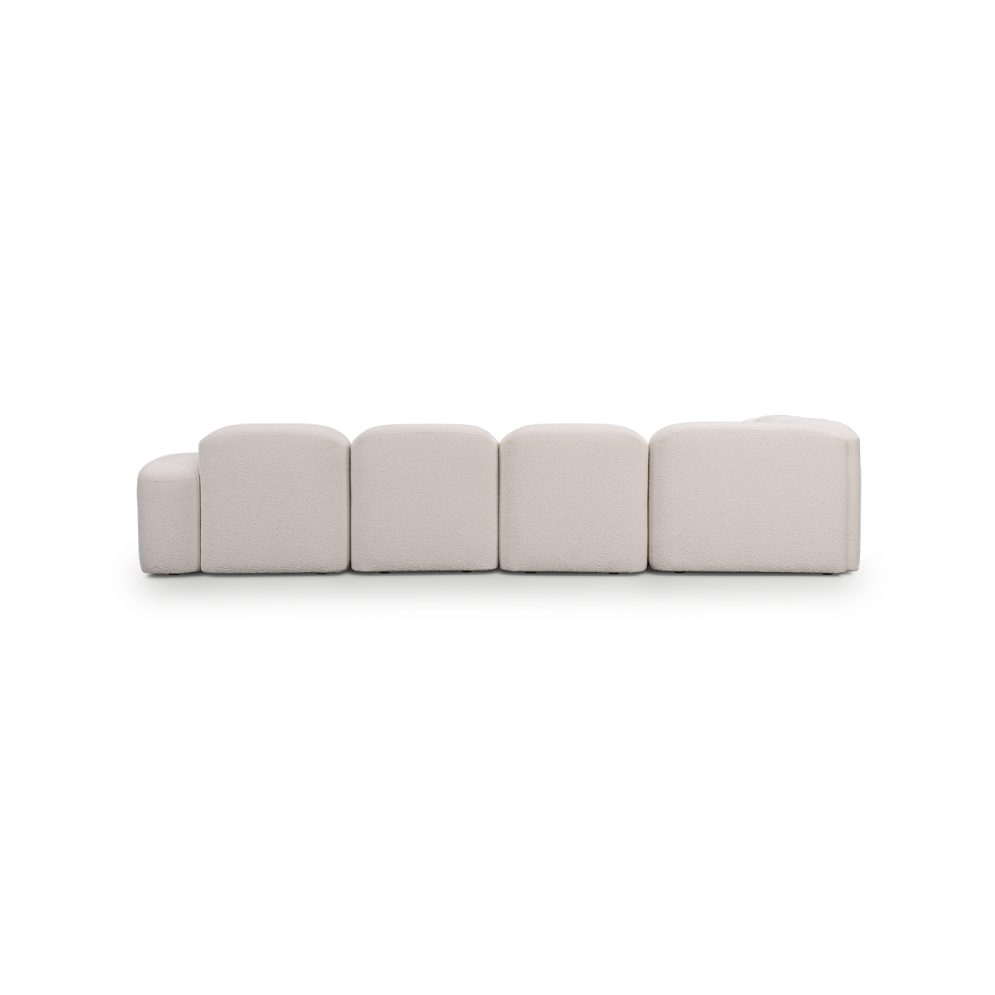 Muse 5 Piece RAF Chaise Modular Sofa - [ Bronte La Creme ]