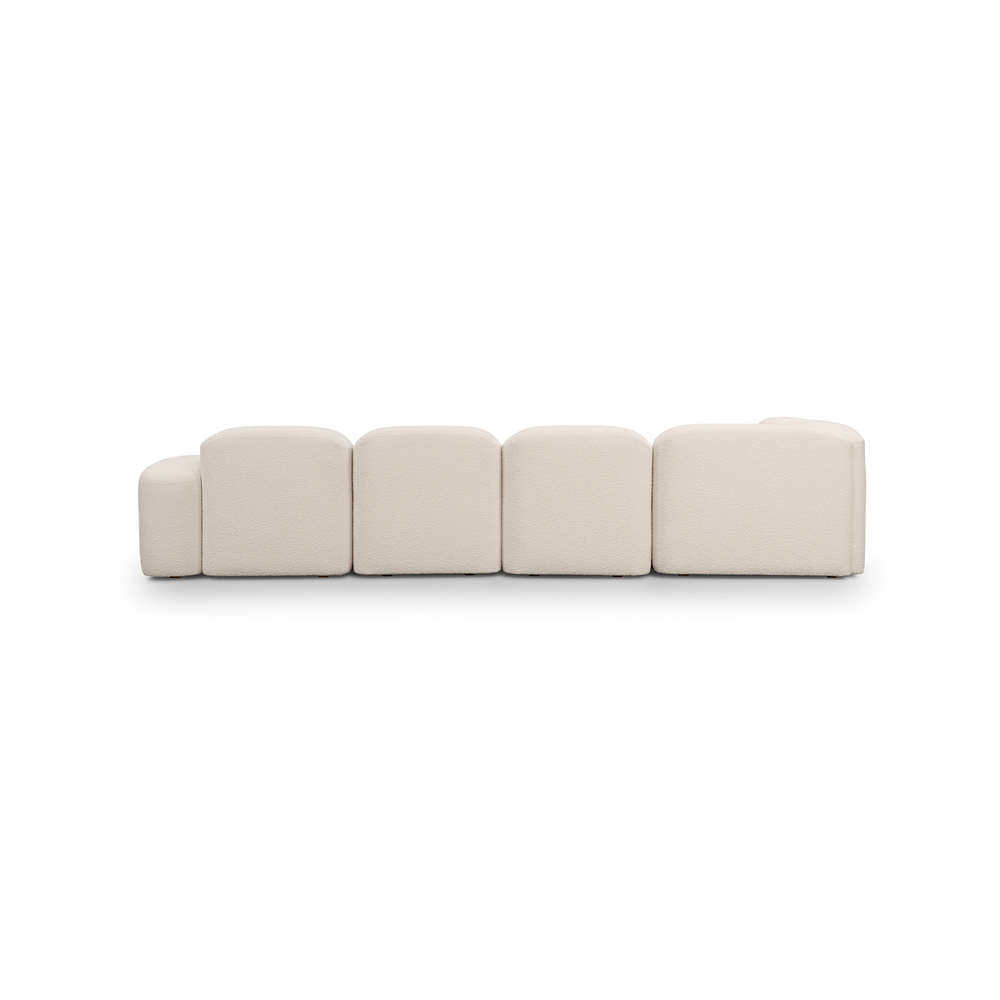 Muse 5 Piece RAF Chaise Modular Sofa - [ Bronte Whipped Cream ]