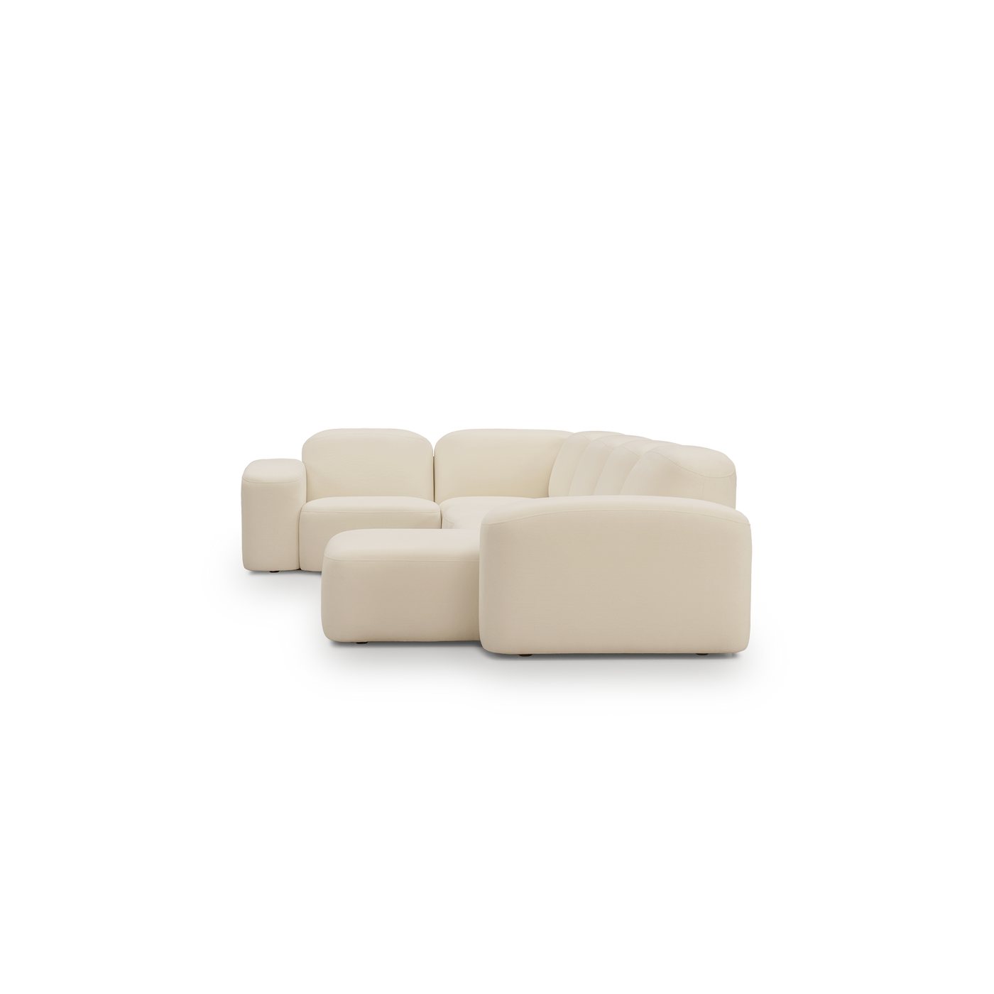 Muse 5 Piece RAF Chaise Modular Sofa - [ Cabarita Natural ]