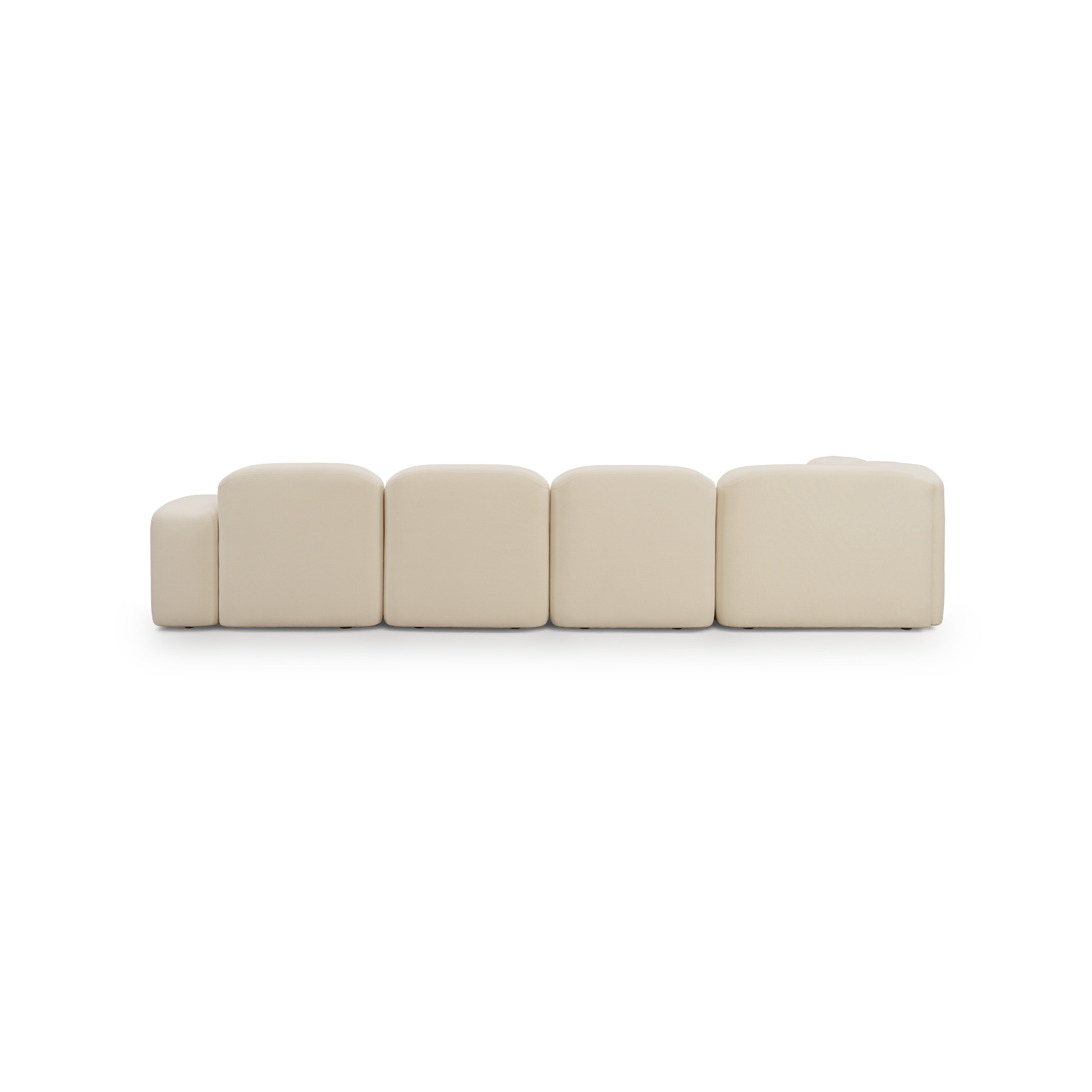 Muse 5 Piece RAF Chaise Modular Sofa - [ Cabarita Natural ]