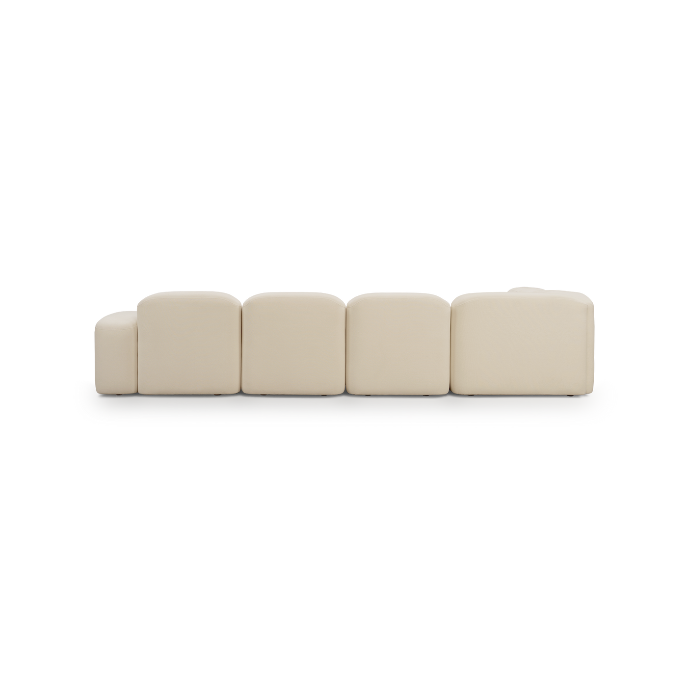 Muse 5 Piece RAF Chaise Modular Sofa - [ Cabarita Natural ]