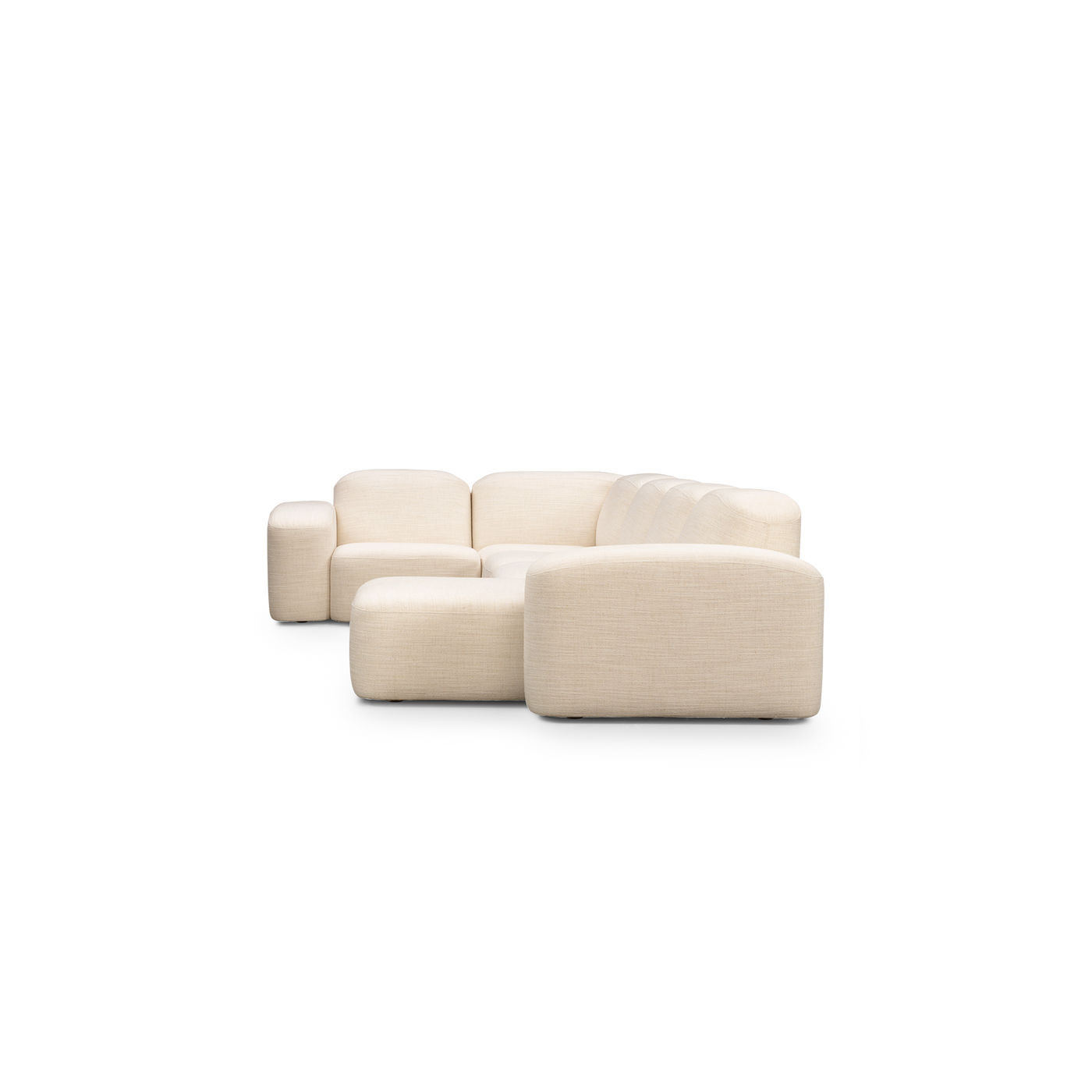 Muse 5 Piece RAF Chaise Modular Sofa - [ Hyams Sable ]