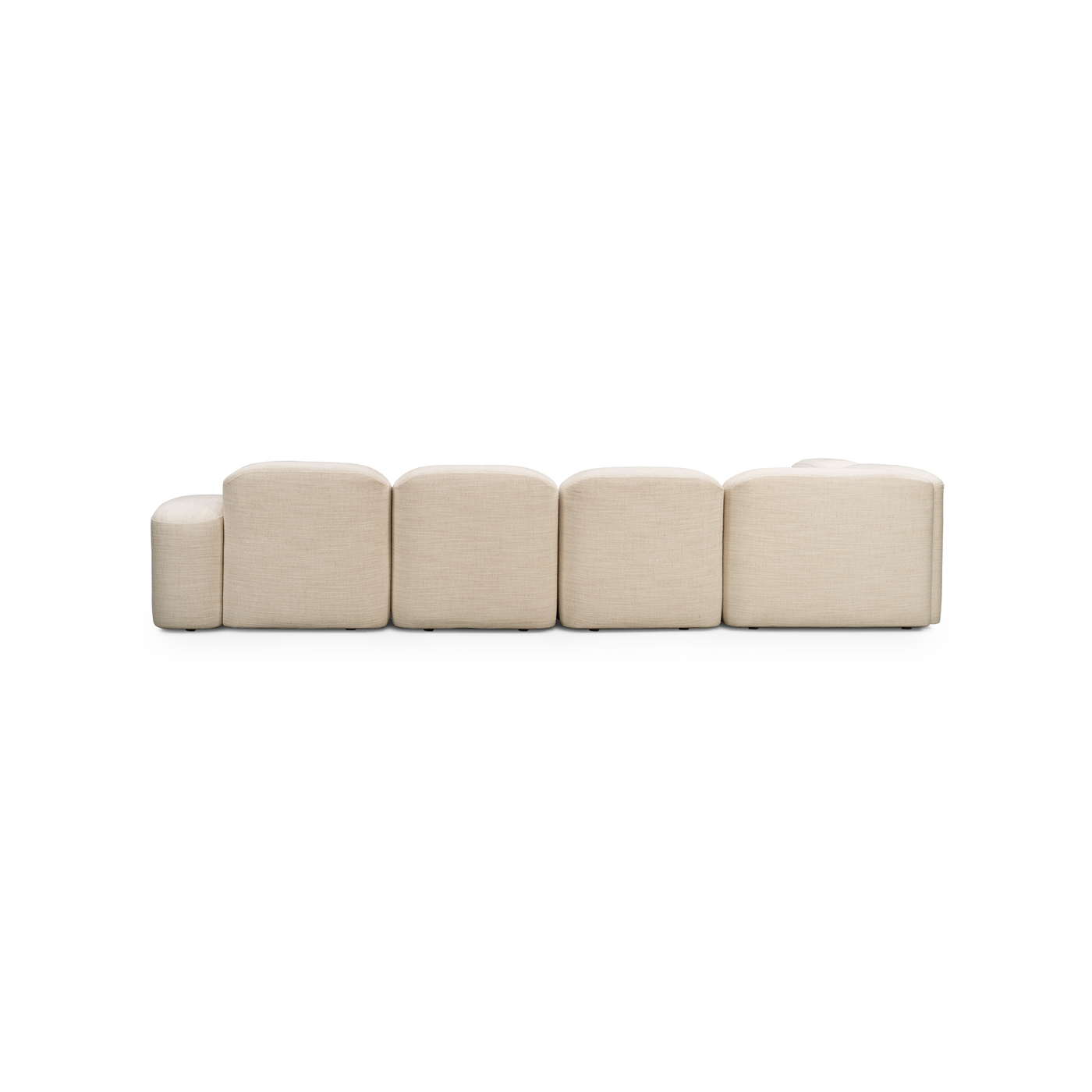 Muse 5 Piece RAF Chaise Modular Sofa - [ Hyams Sable ]