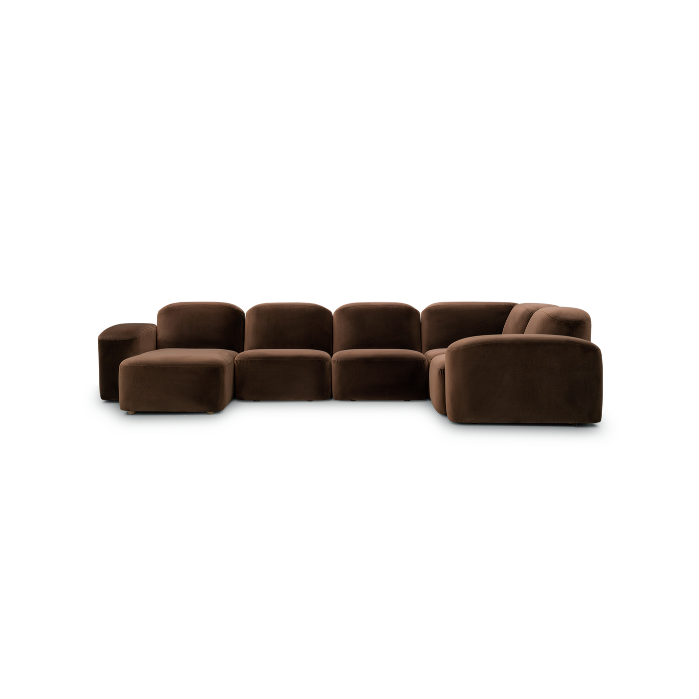 Muse 5 Piece LAF Chaise Modular Sofa - [ Avalon Piccolo ]