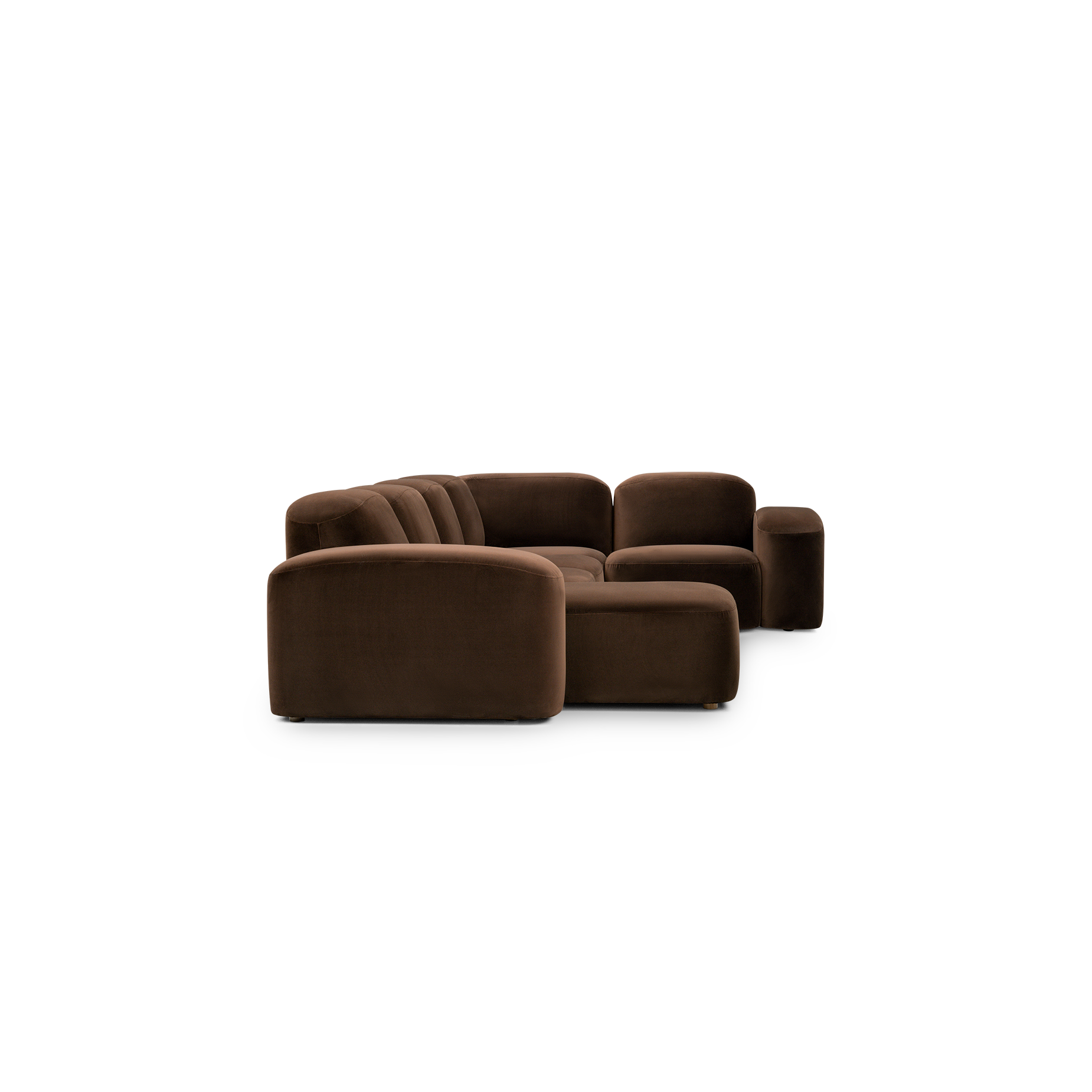Muse 5 Piece LAF Chaise Modular Sofa - [ Avalon Piccolo ]