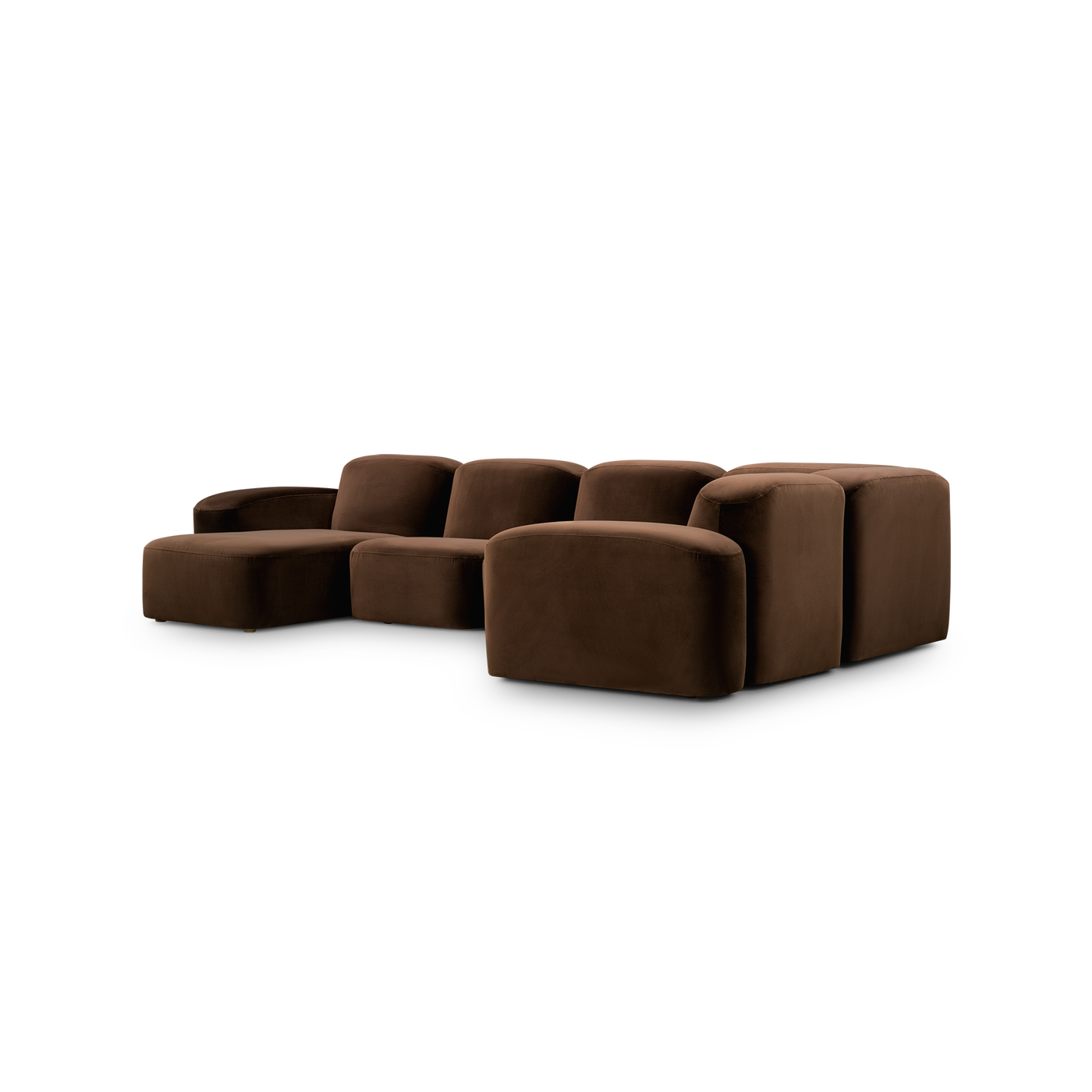 Muse 5 Piece LAF Chaise Modular Sofa - [ Avalon Piccolo ]