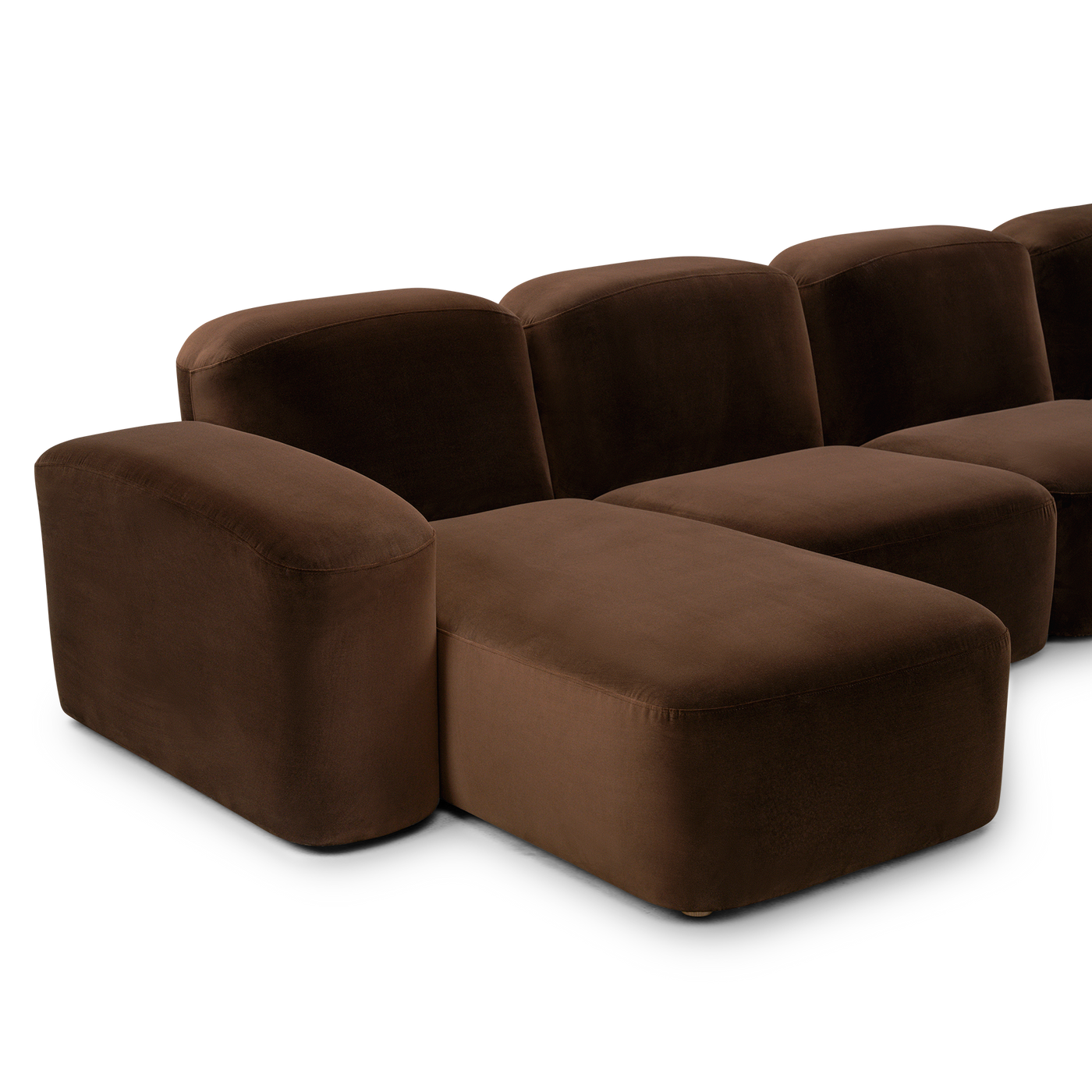 Muse 5 Piece LAF Chaise Modular Sofa - [ Avalon Piccolo ]