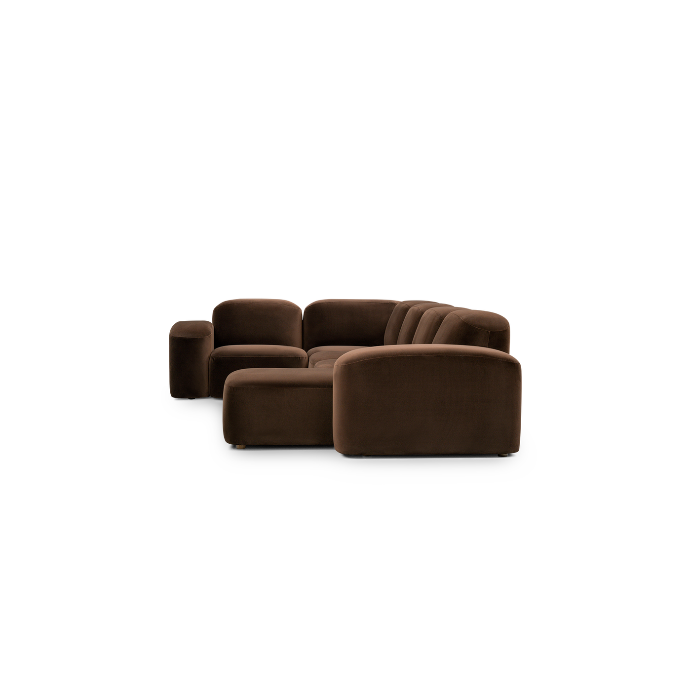 Muse 5 Piece RAF Chaise Modular Sofa - [ Avalon Piccolo ]
