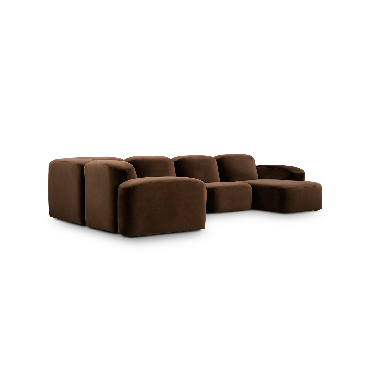 Muse 5 Piece RAF Chaise Modular Sofa - [ Avalon Piccolo ]