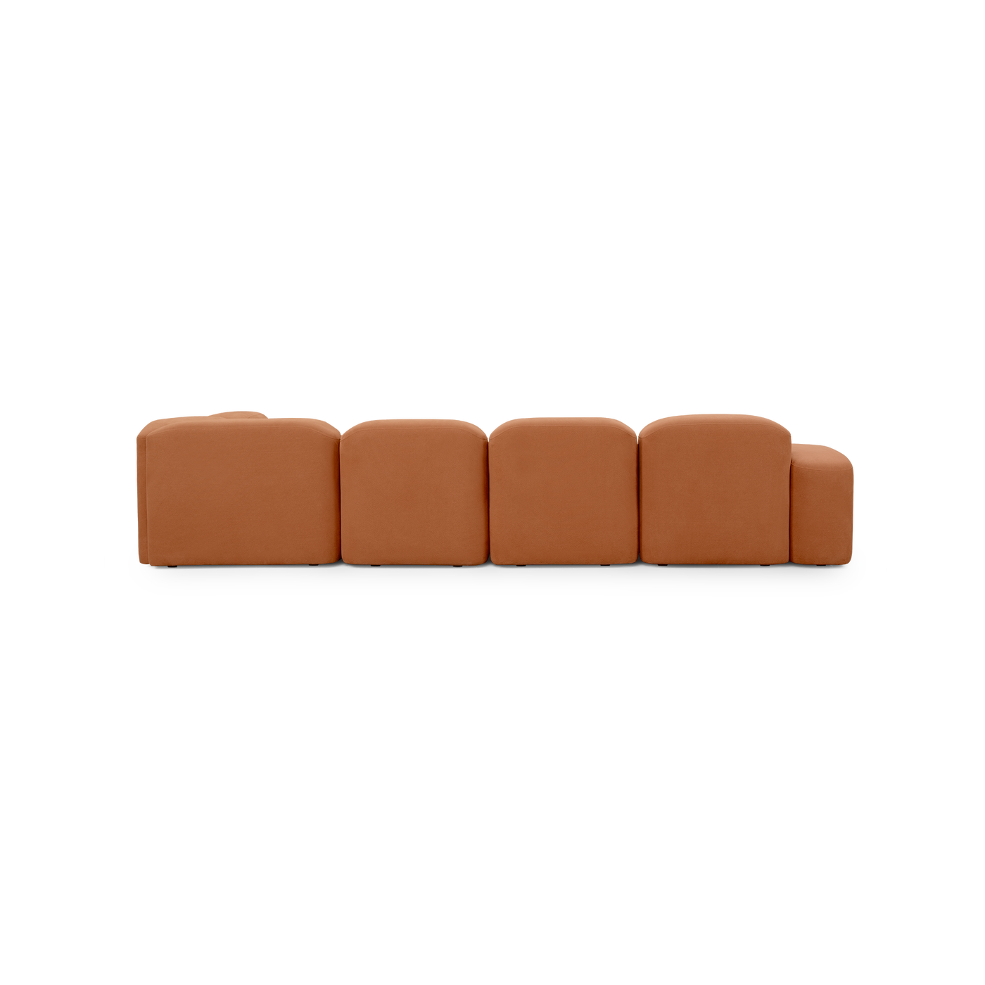 Muse 5 Piece LAF Chaise Modular Sofa - [ Cabarita Hazel ]