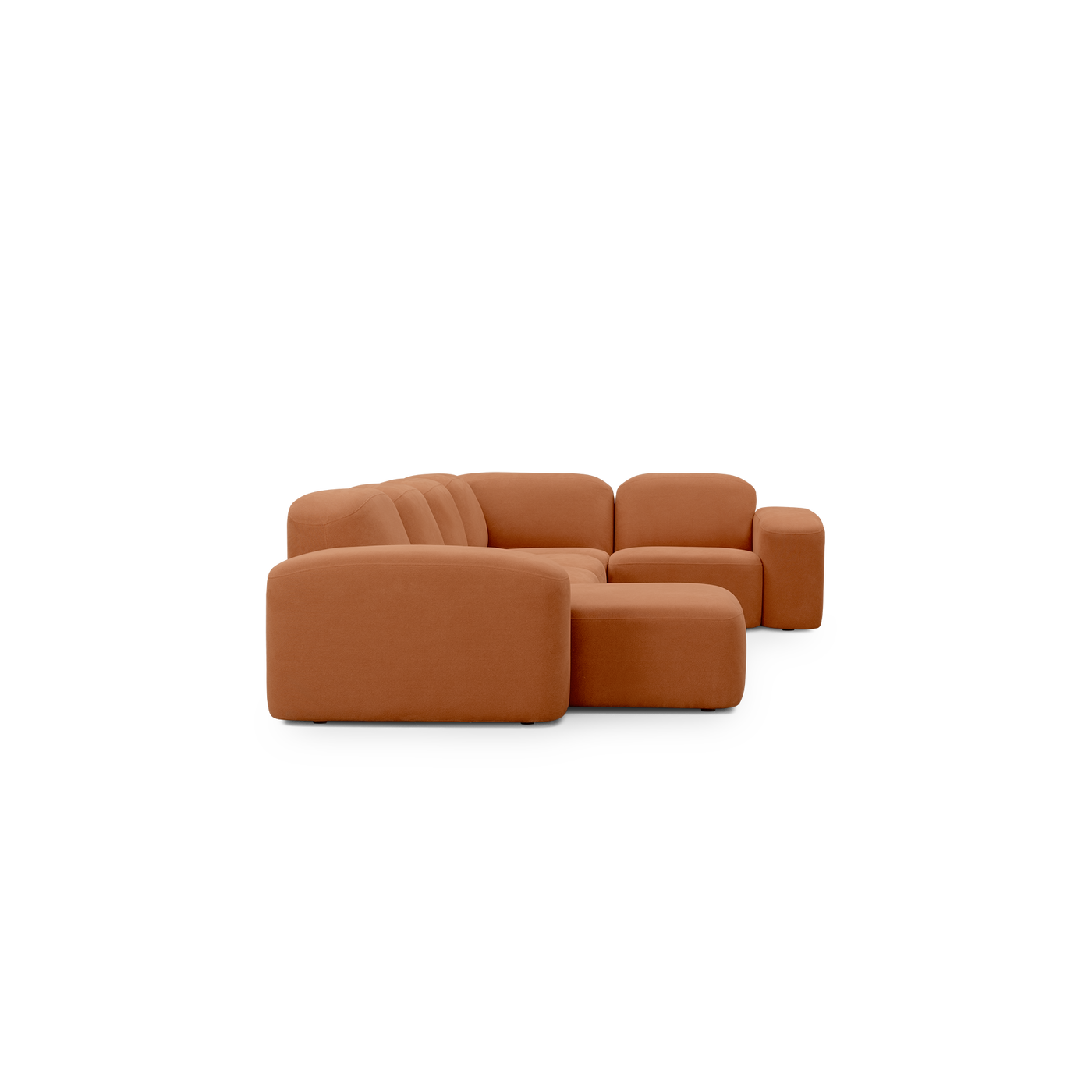 Muse 5 Piece LAF Chaise Modular Sofa - [ Cabarita Hazel ]