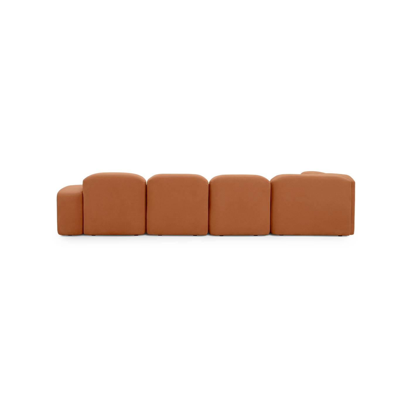 Muse 5 Piece RAF Chaise Modular Sofa - [ Cabarita Hazel ]