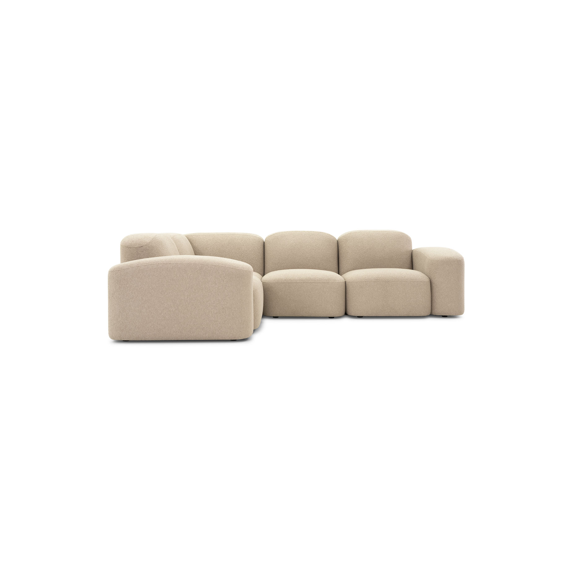 Muse Outdoor 4 Piece Modular Sofa - [ Wategos Blonde ]