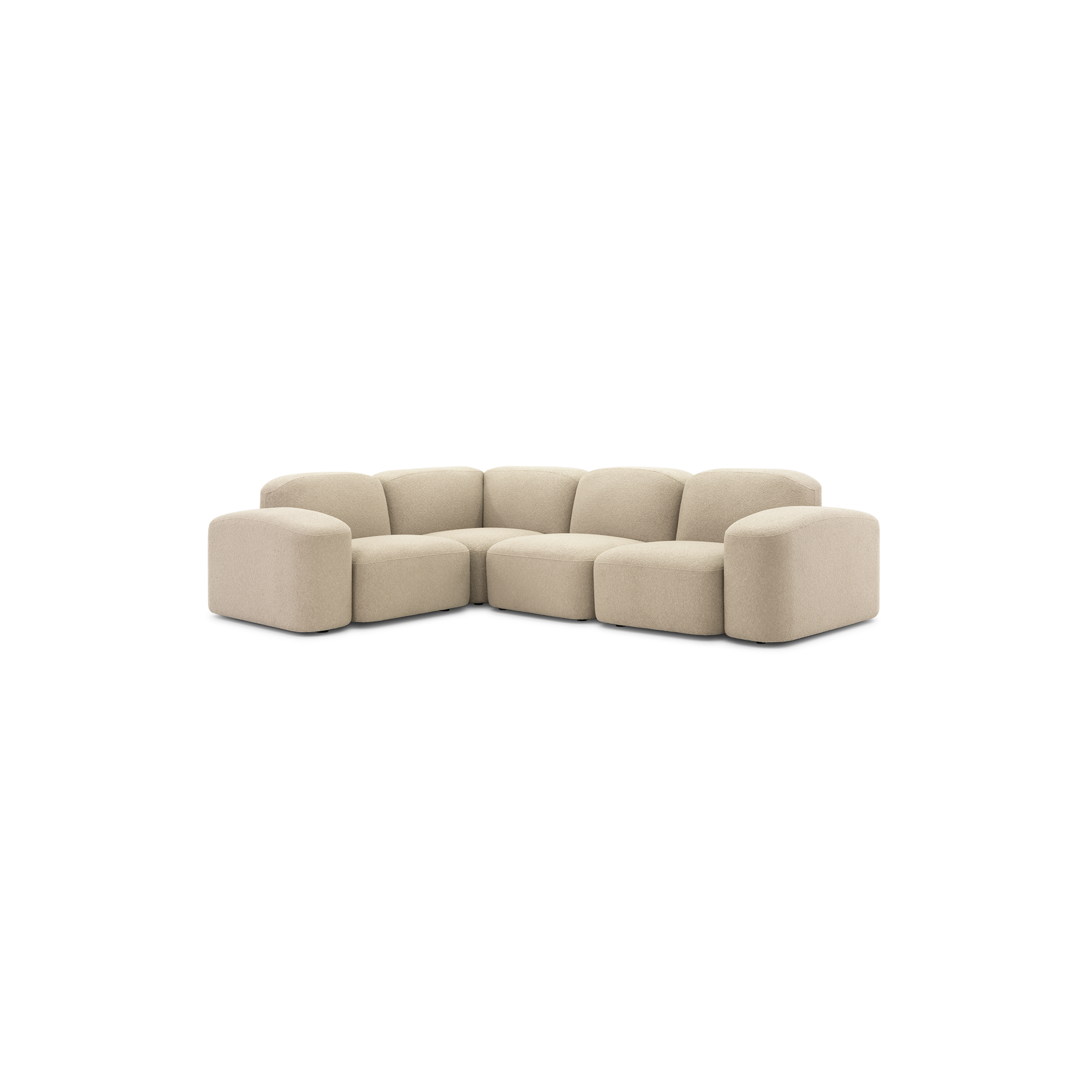 Muse Outdoor 4 Piece Modular Sofa - [ Wategos Blonde ]