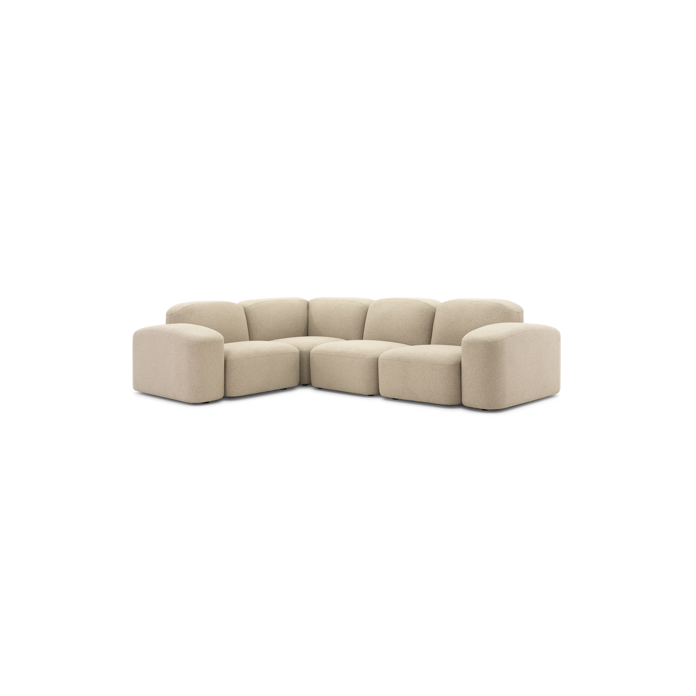 Muse Outdoor 4 Piece Modular Sofa - [ Wategos Blonde ]