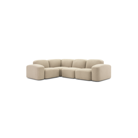 Muse Outdoor 4 Piece Modular Sofa - [ Wategos Blonde ]