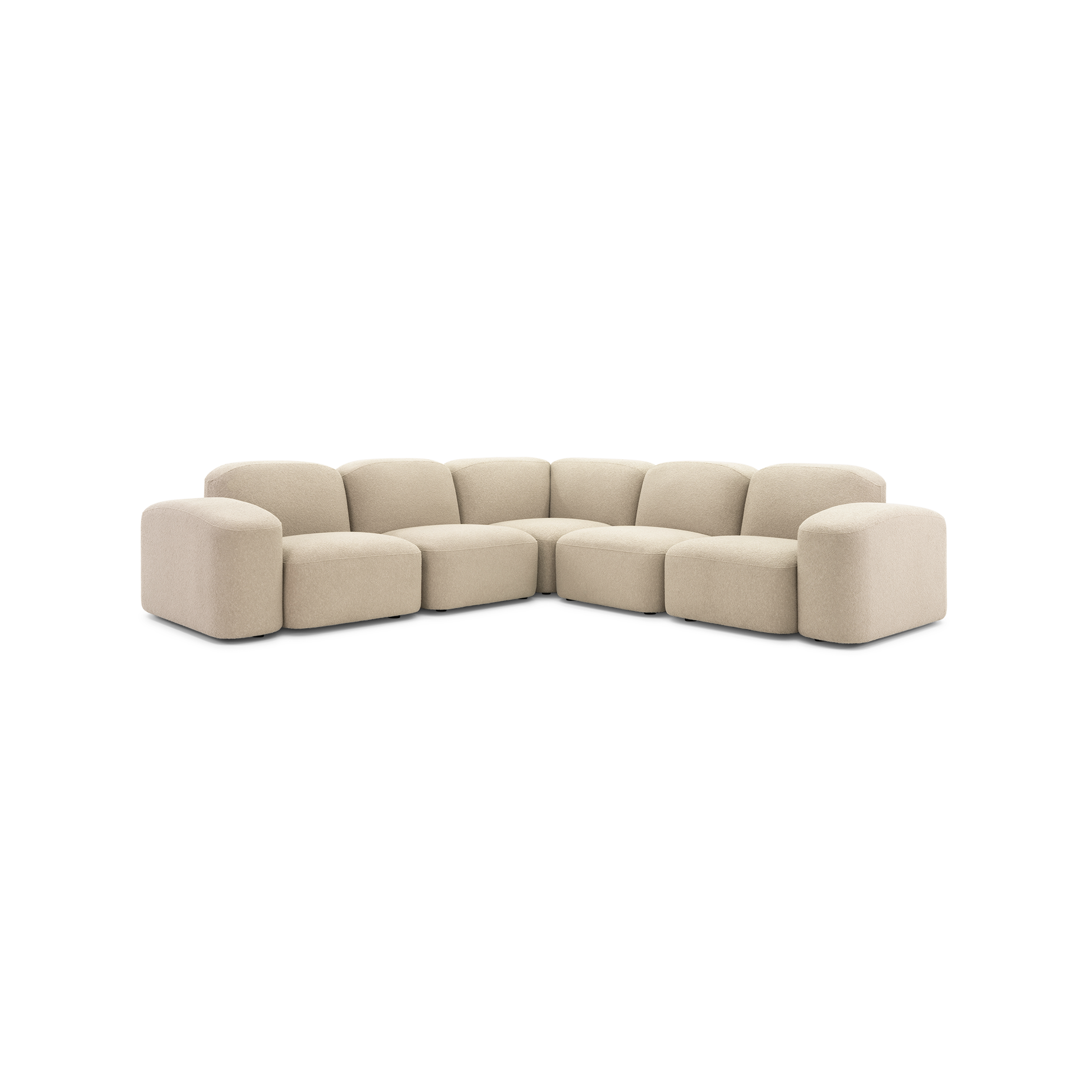 Muse Outdoor 5 Piece Modular Sofa - [ Wategos Blonde ]