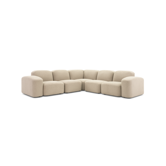 Muse Outdoor 5 Piece Modular Sofa - [ Wategos Blonde ]