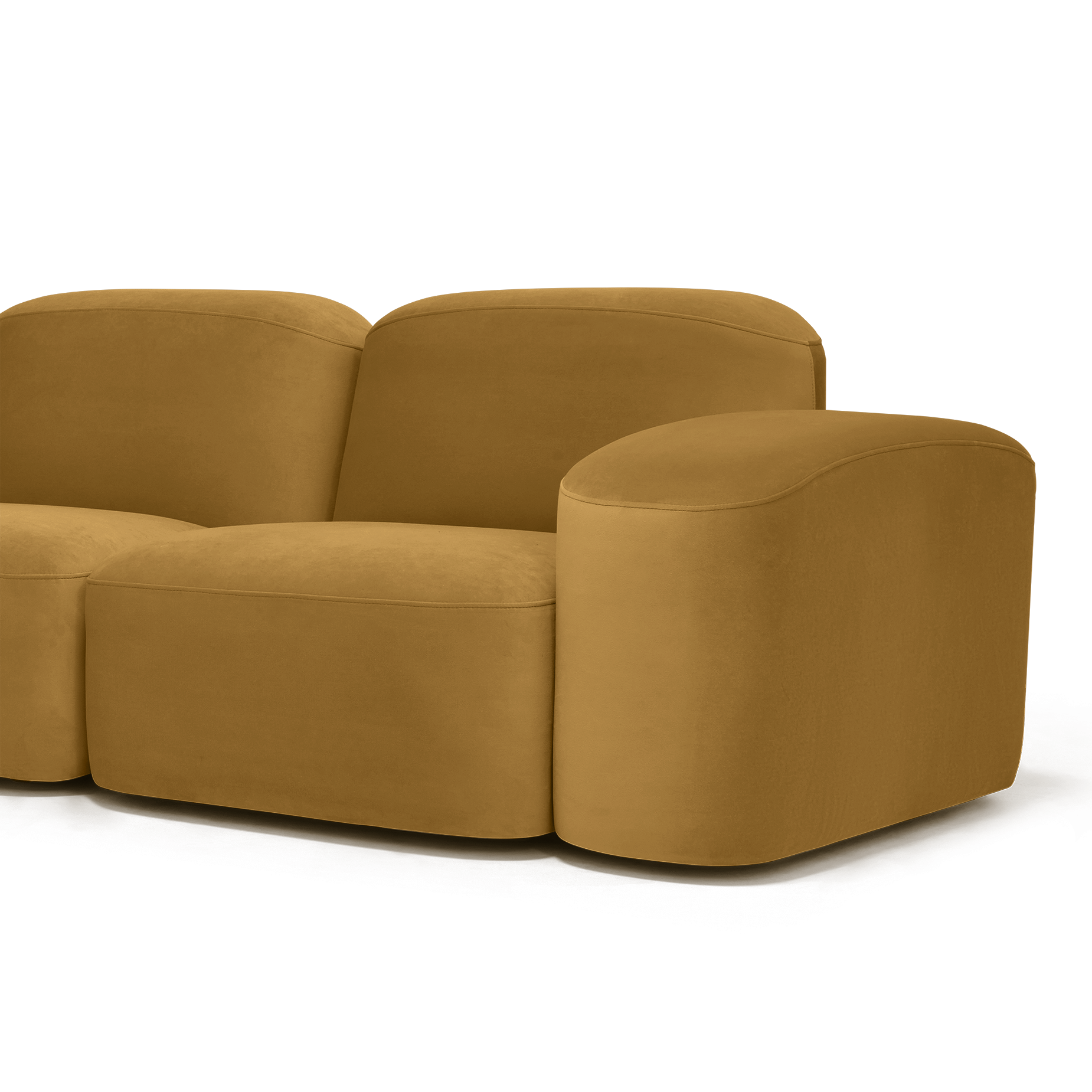 Muse 2 Seat Sofa - [ Malibu Almond ]