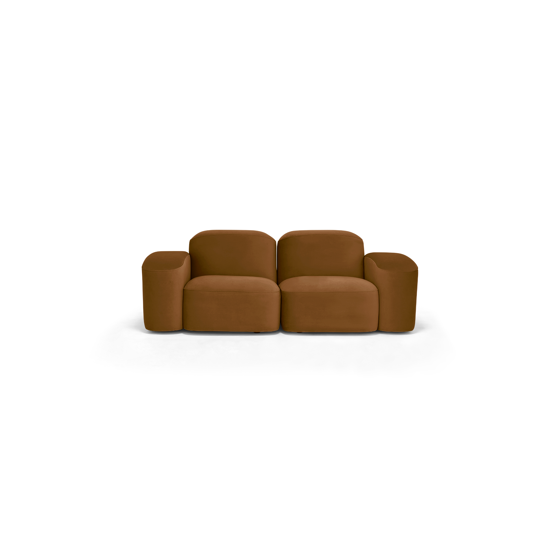 Muse 2 Seat Sofa - [ Malibu Cognac ]