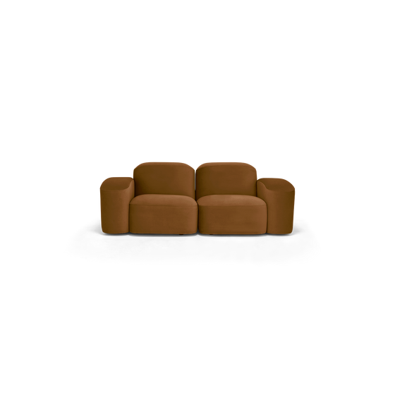 Muse 2 Seat Sofa - [ Malibu Cognac ]