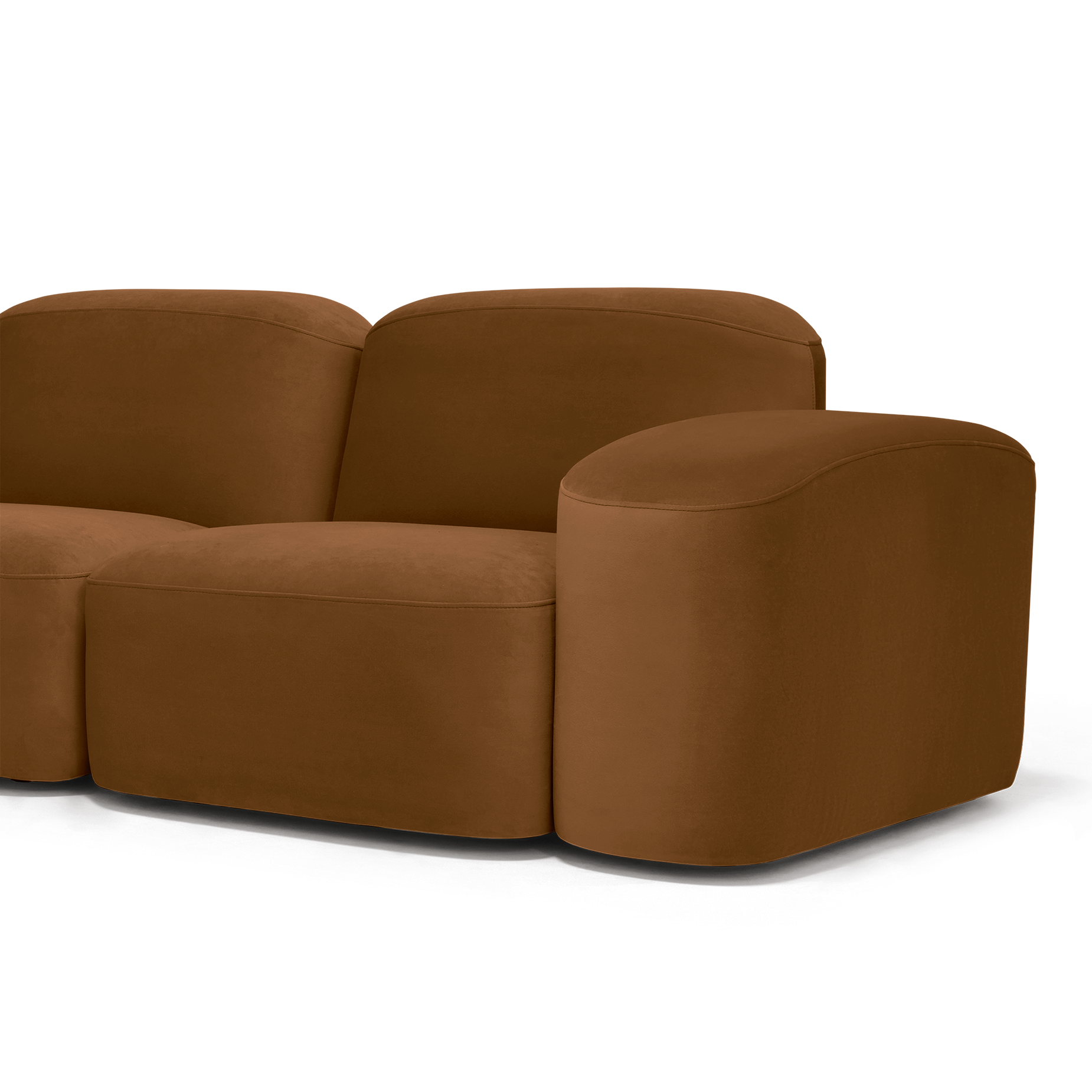 Muse 2 Seat Sofa - [ Malibu Cognac ]