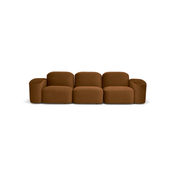 Muse 3 Seat Sofa - [ Malibu Cognac ]