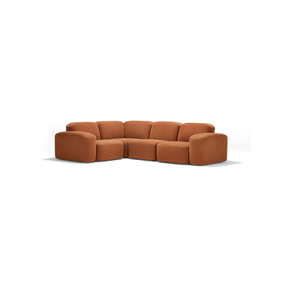 Muse 4 Piece Modular Sofa - [ Cabarita Hazel ]