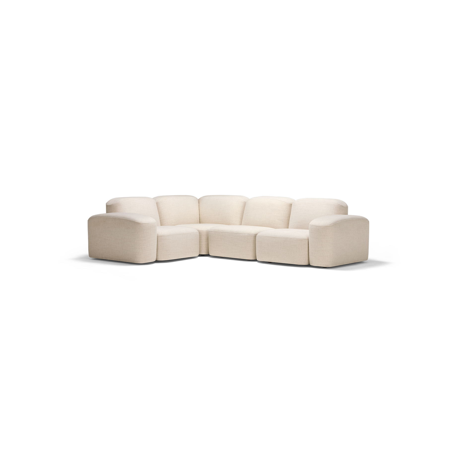 Muse 4 Piece Modular Sofa - [ Hyams Sable ]