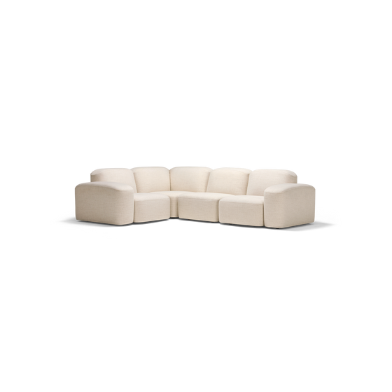 Muse 4 Piece Modular Sofa - [ Hyams Sable ]