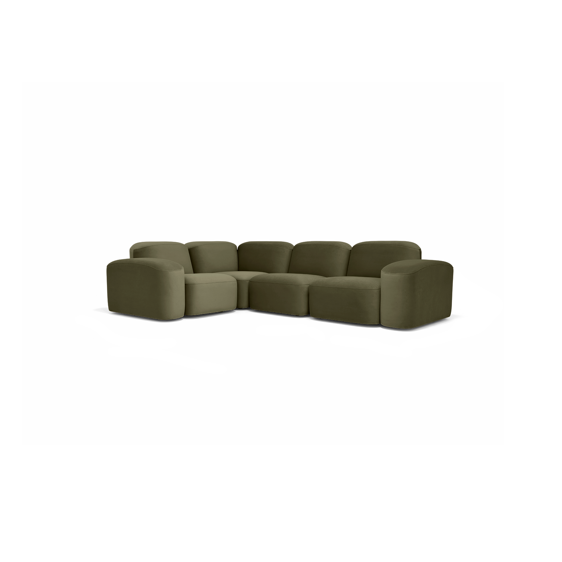 Muse 4 Piece Modular Sofa - [ Malibu Matcha ]