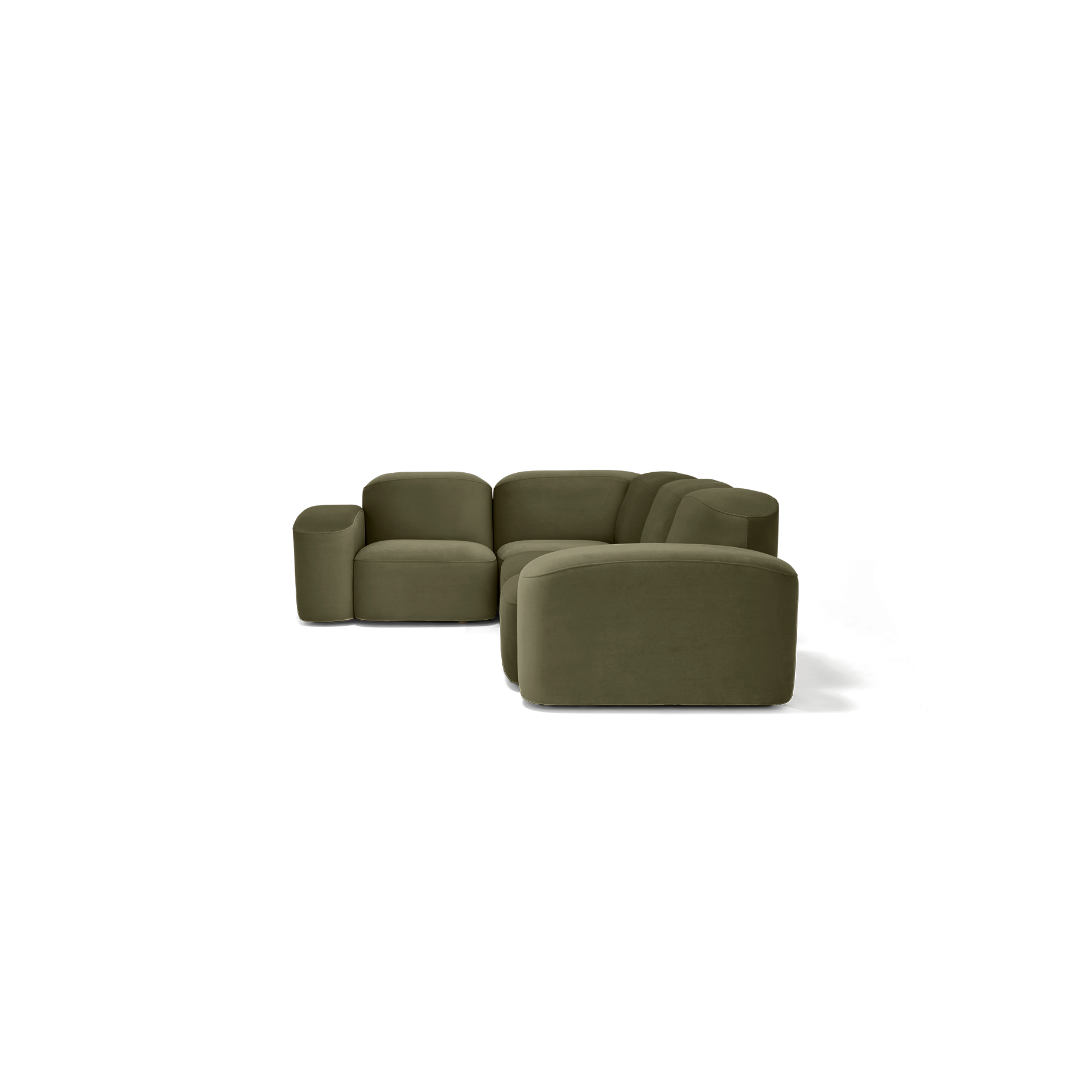 Muse 4 Piece Modular Sofa - [ Malibu Matcha ]