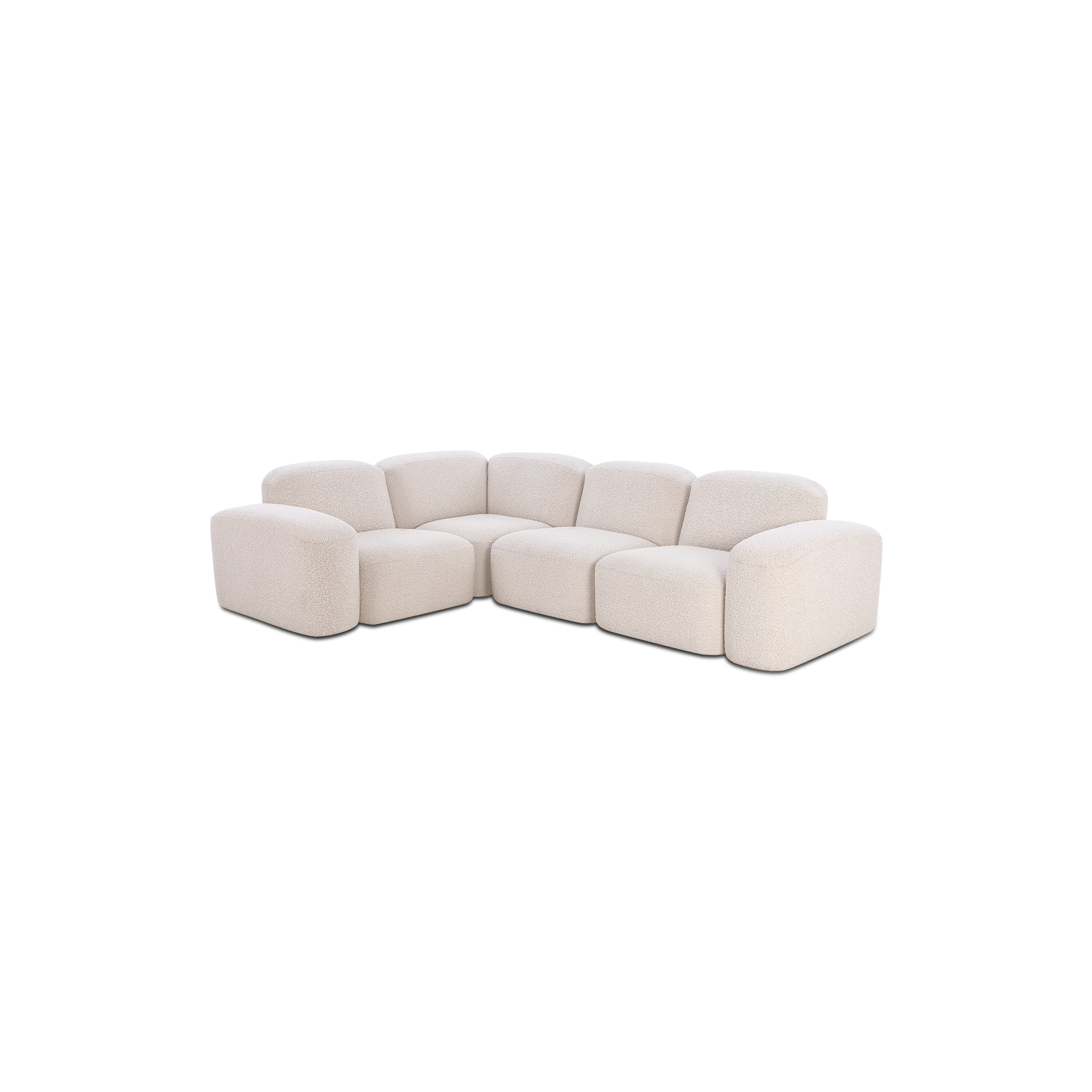 Muse 4 Piece Modular Sofa - [ Bronte La Creme ]
