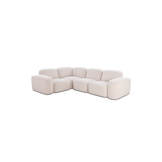 Muse 4 Piece Modular Sofa - [ Bronte La Creme ]