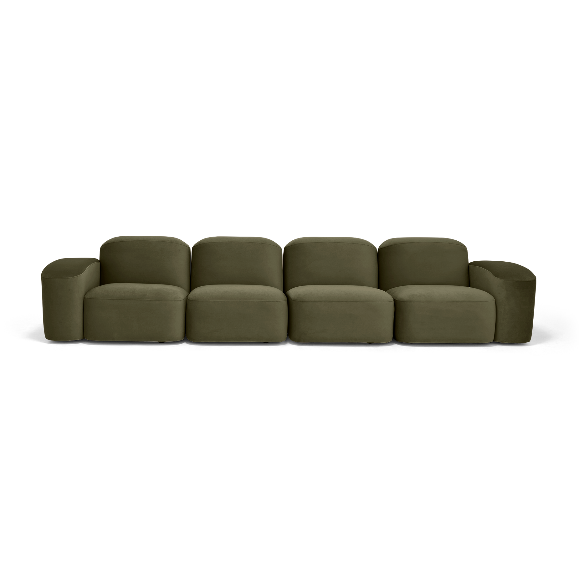 Muse 4 Seat Sofa in Malibu Matcha - Stylish & Comfy